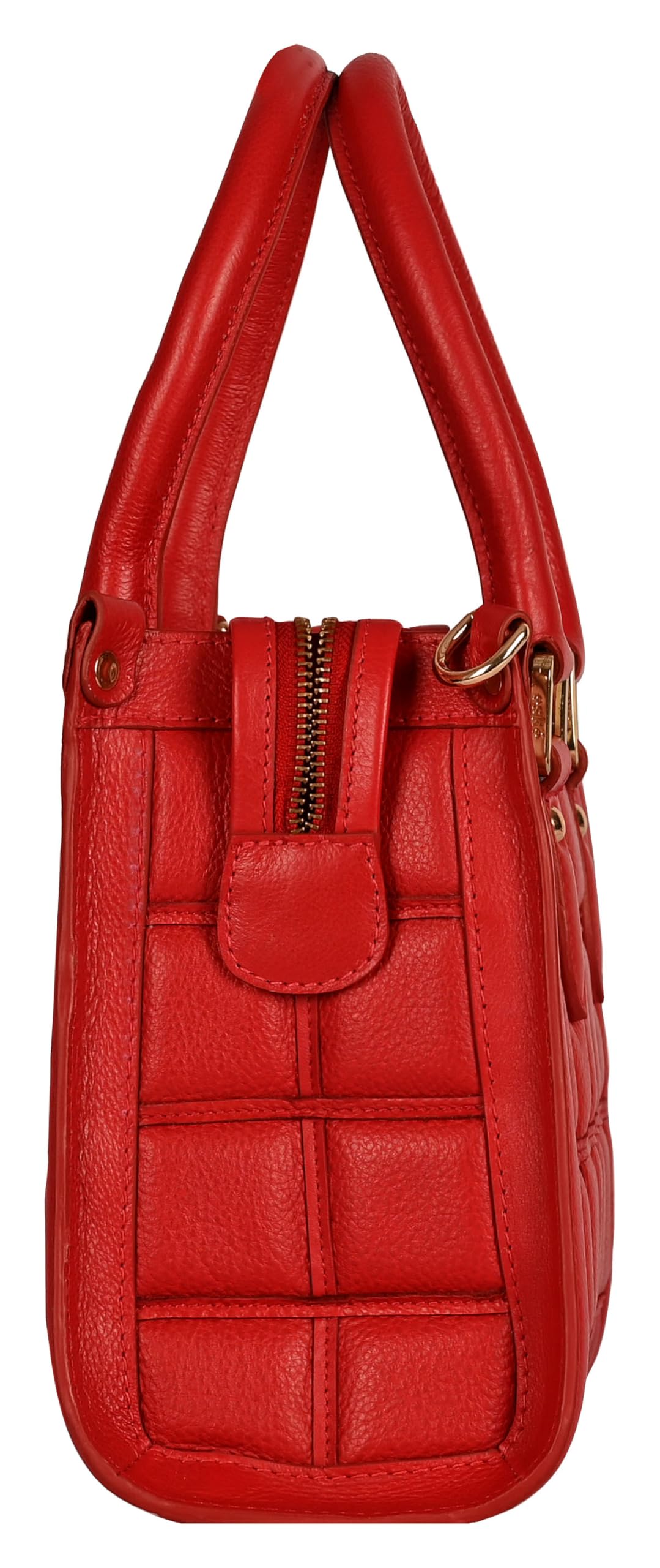 eske Viviana Leather Handbag for Women | Genuine Cosmos Leather Shoulder Bag | Detachable Sling Strap | Zip & Slip Pockets | Adjustable Crossbody Tote for Daily, Office & Casual Use