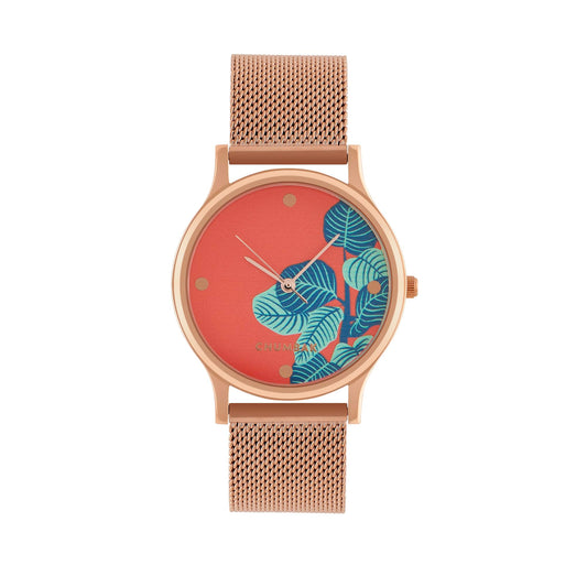 TEAL BY CHUMBAK Round Dial Analog Hand Watch for Women, Gifts for Women/Girls/Ladies, Stylish Fashion Watch for Casual/Work