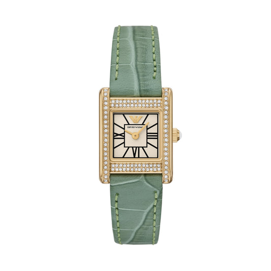 Emporio Armani Green Quartz Leather Watch AR11661
