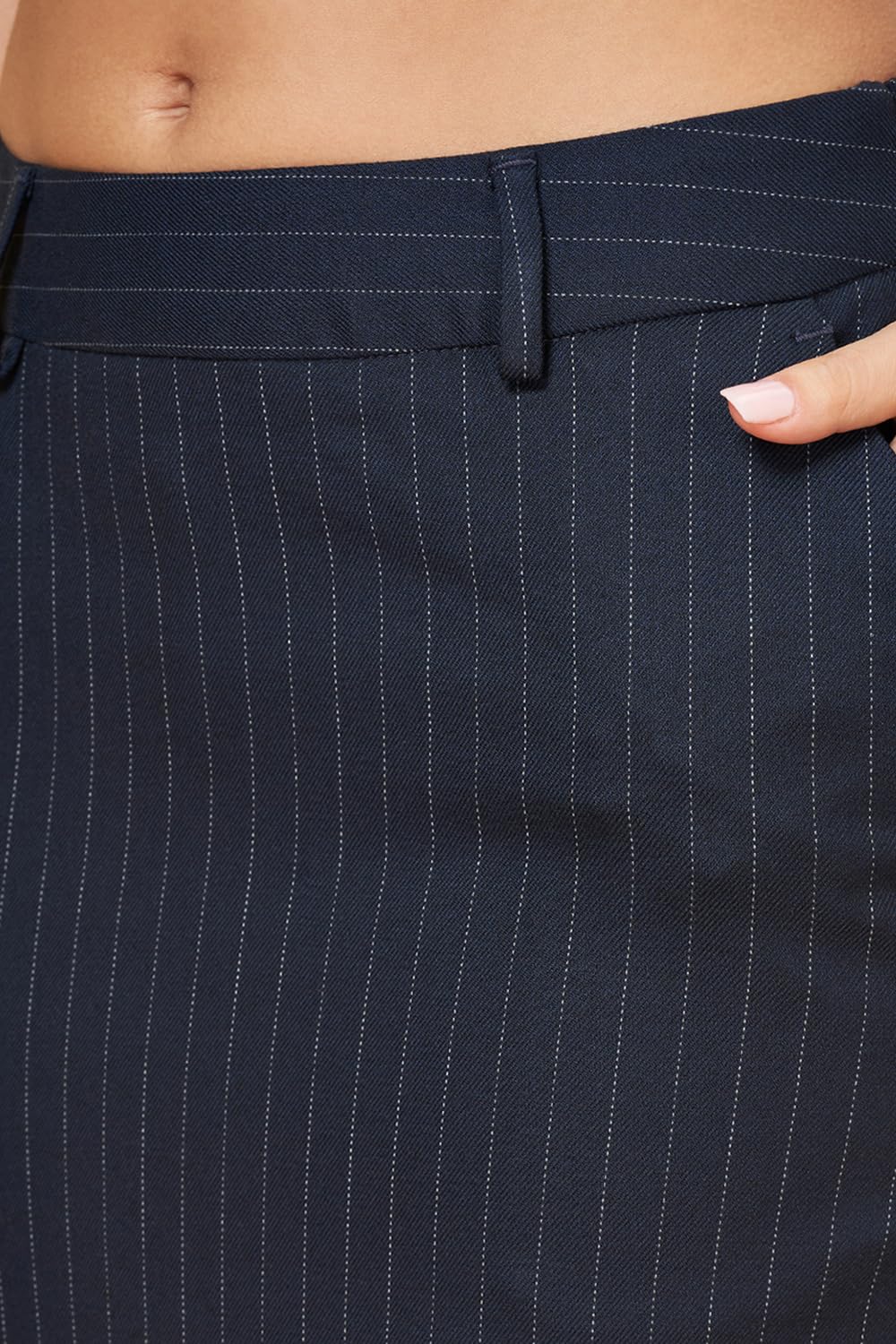 Women's Annabelle Navy Skirt Regular Fit,Baritone Blue,28