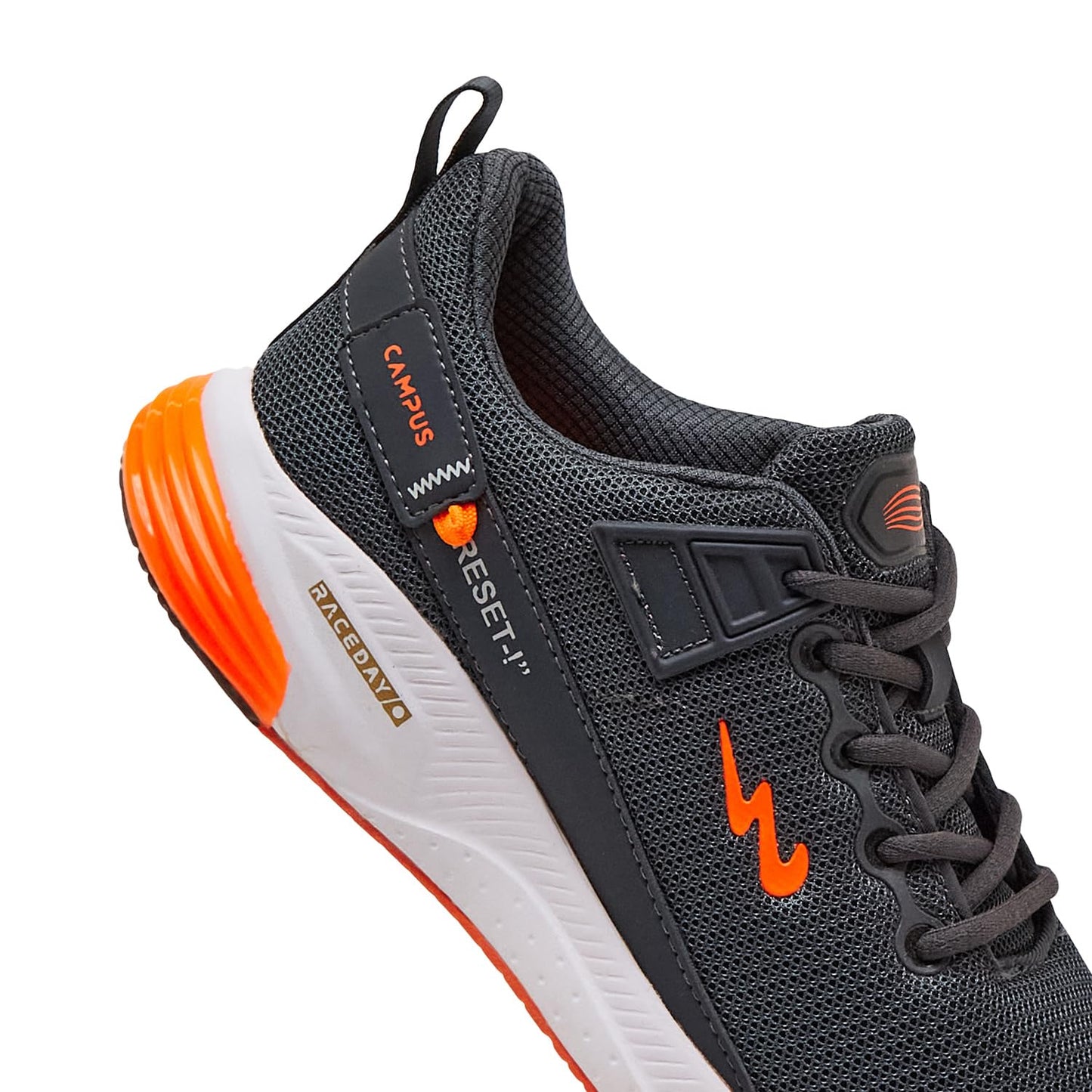 Campus Men's Refresh PRO Gry/ORG Running Shoes - 10UK/India CG-541