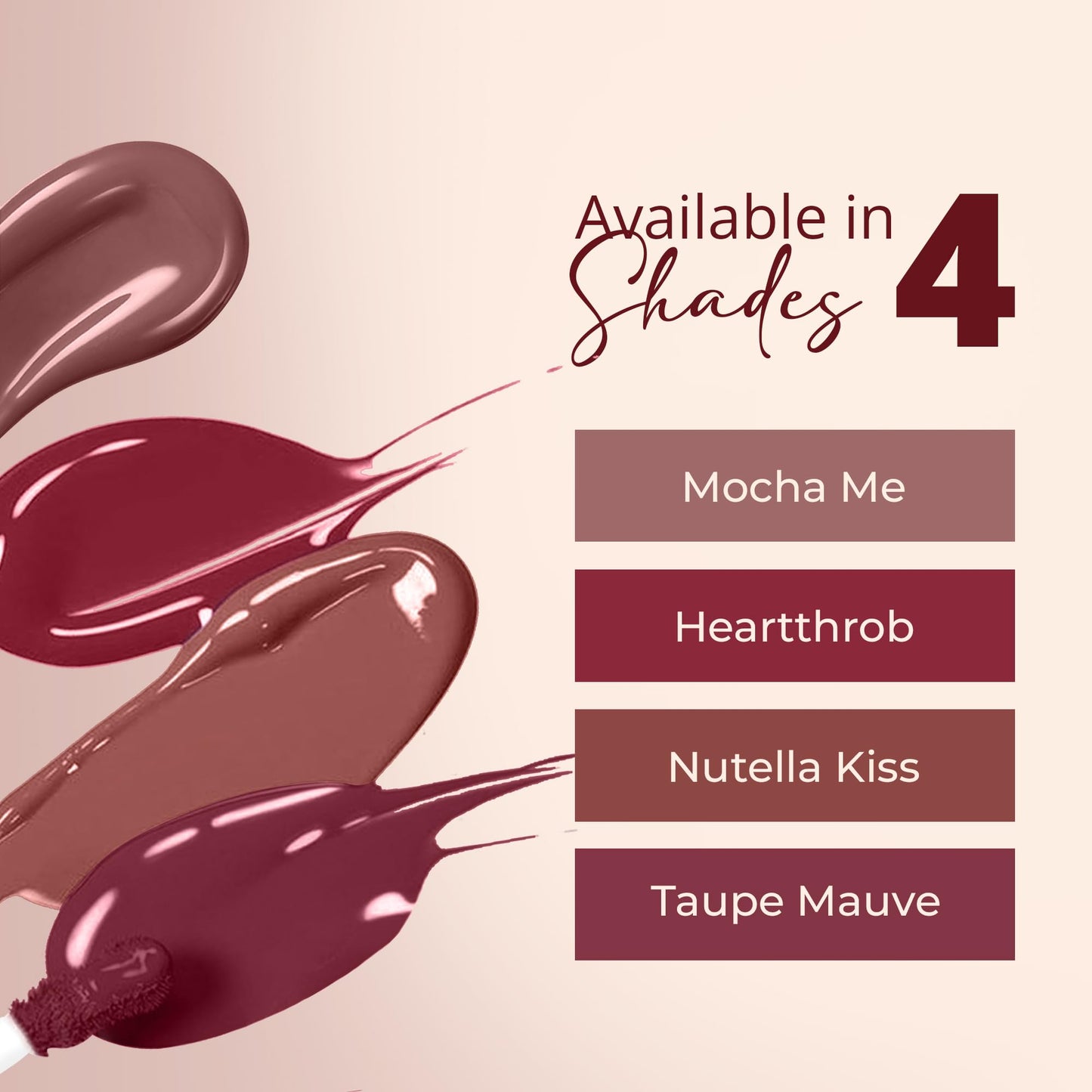 Carlton London Matte Liquid Lipstick Smudge-Proof | Long Lasting |Highly Pigmented |Makeup Gift Set - 4 CLGCBL4_1.7ml