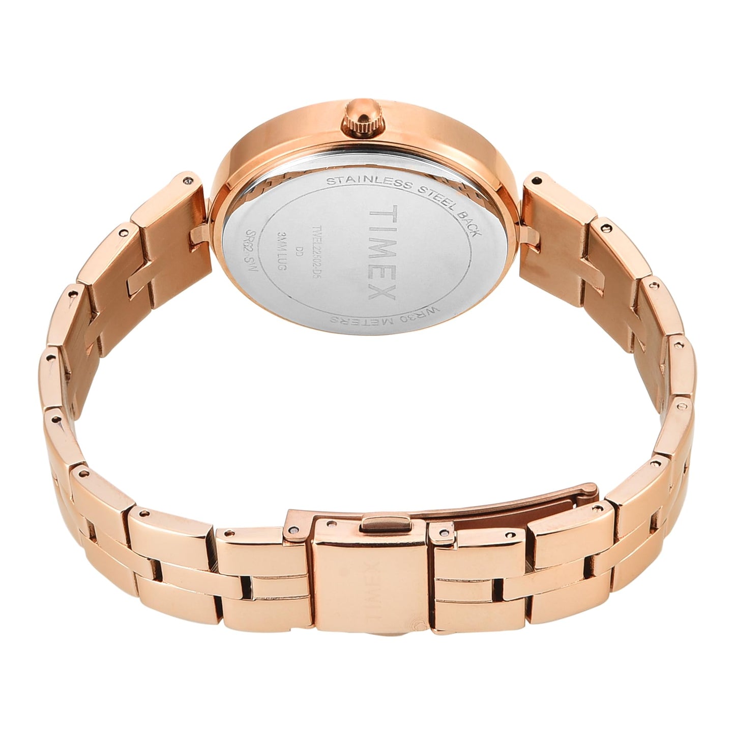TIMEX Rose Gold Round Dial Analog Women's Watch - TWEL22502