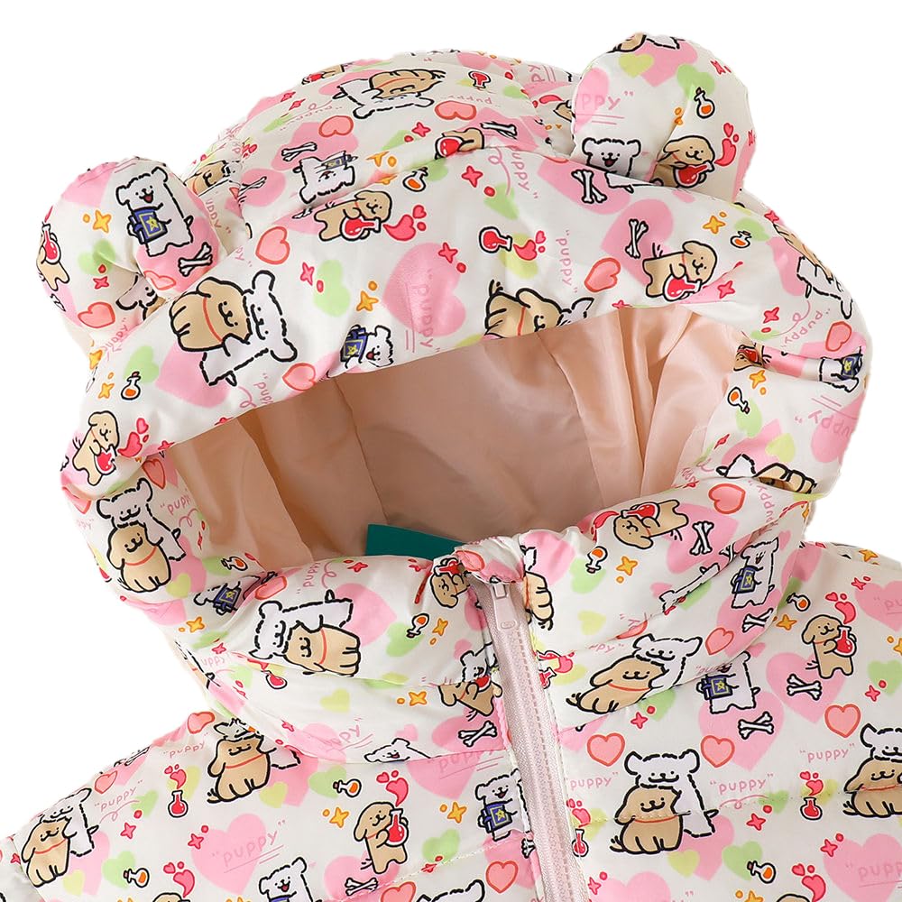 Hopscotch Girls Polyester Waist Length Jackets in Pink Color For Ages (5-6 Years)