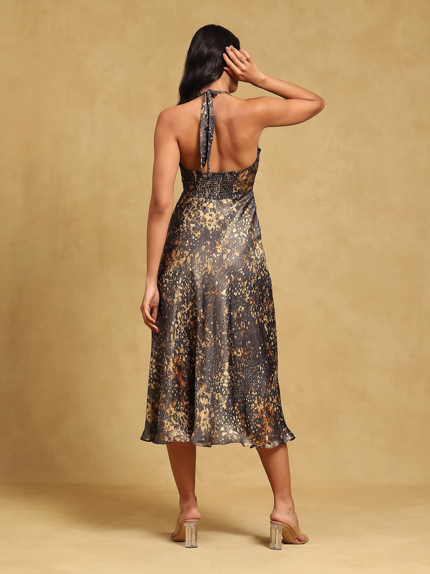 Label RITU KUMAR Olive Print Dress