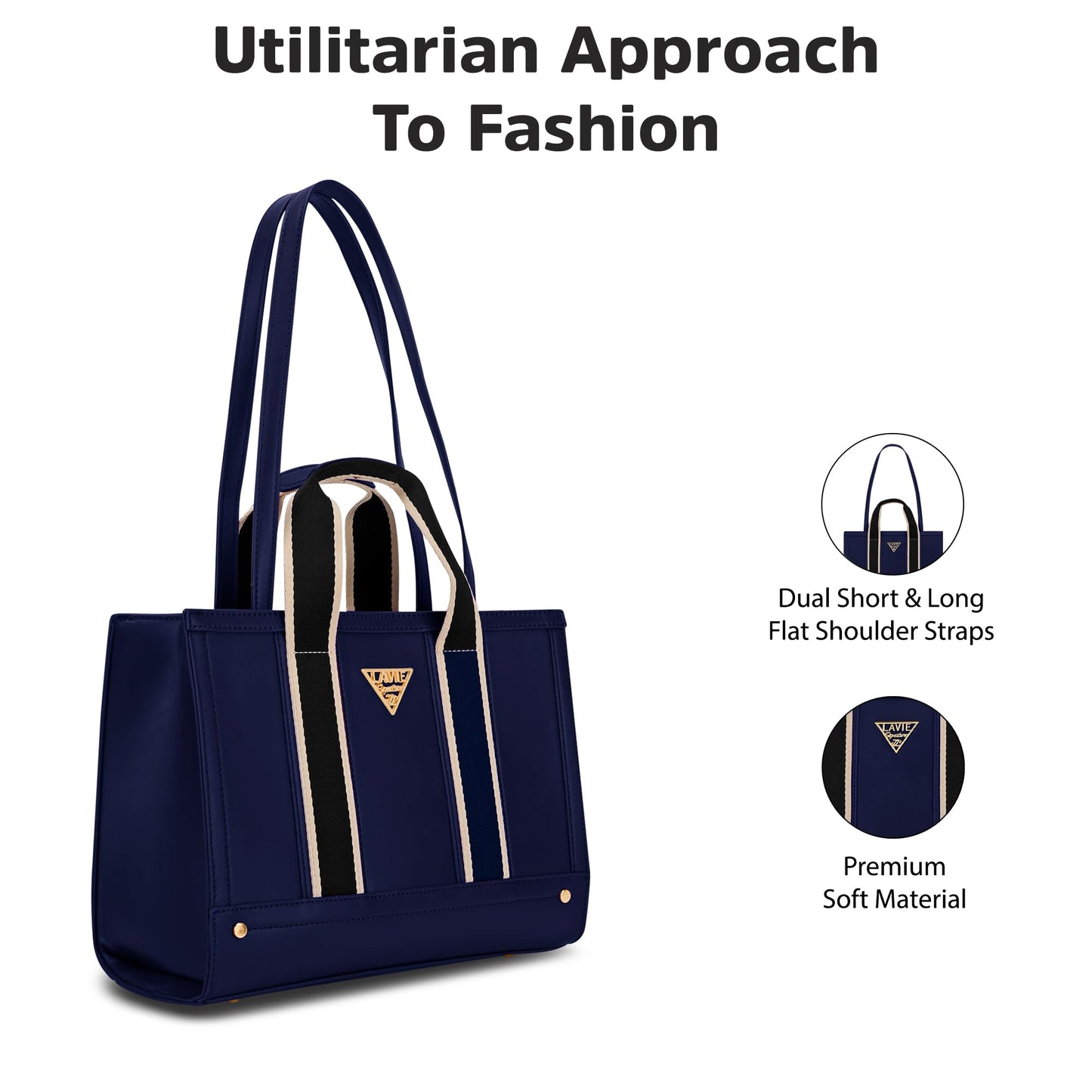 Lavie Signature Women's Columbus 3C Satchel Handbag for Women | Satchel Bag for Work | Ladies purse | Stylish Shoulder Bag | Gift For Women