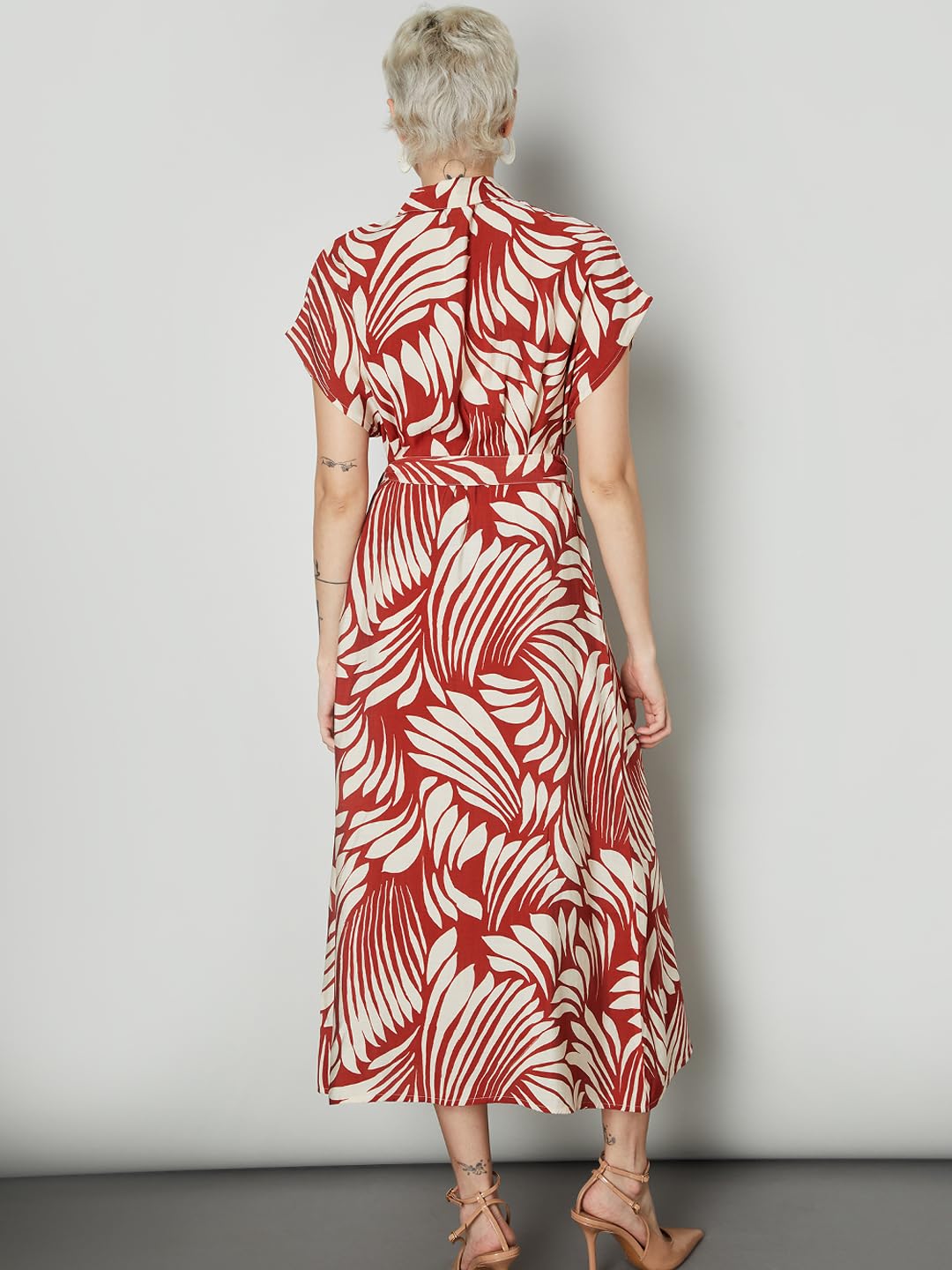 Max Women's Rayon A-Line Below The Knee Dress