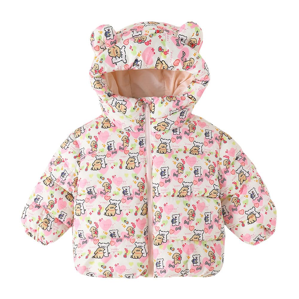 Hopscotch Girls Polyester Waist Length Jackets in Pink Color For Ages (5-6 Years)