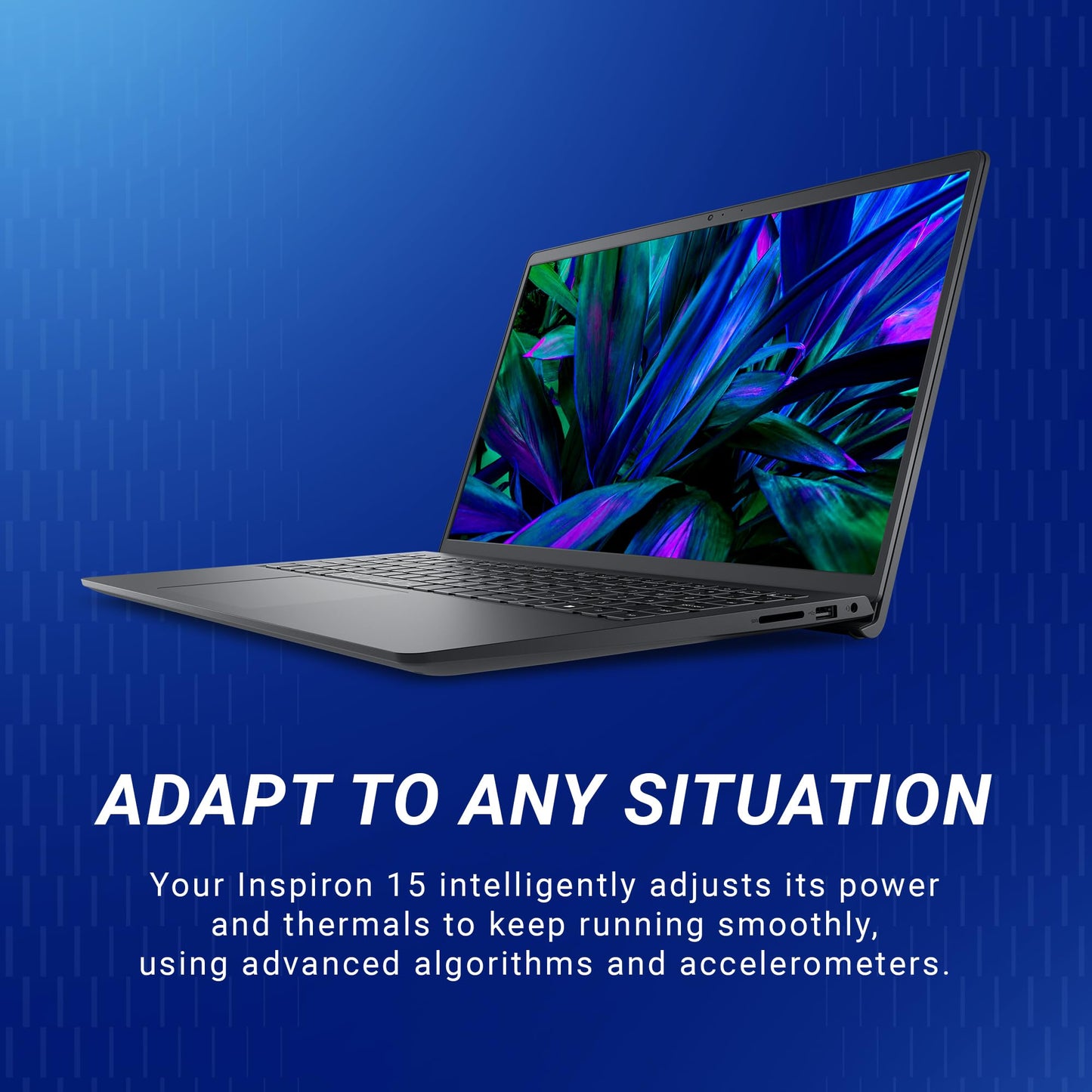 Dell 15 Laptop, 14th Gen Intel Core 3 100U Processor, 8GB DDR4, 512 SSD, Intel UHD Graphics, 15.6" NT FHD 120Hz IPS AG 250 nit Display, Win 11 + Office H&S 2024, Carbon Black, Thin & Light- 1.63Kg