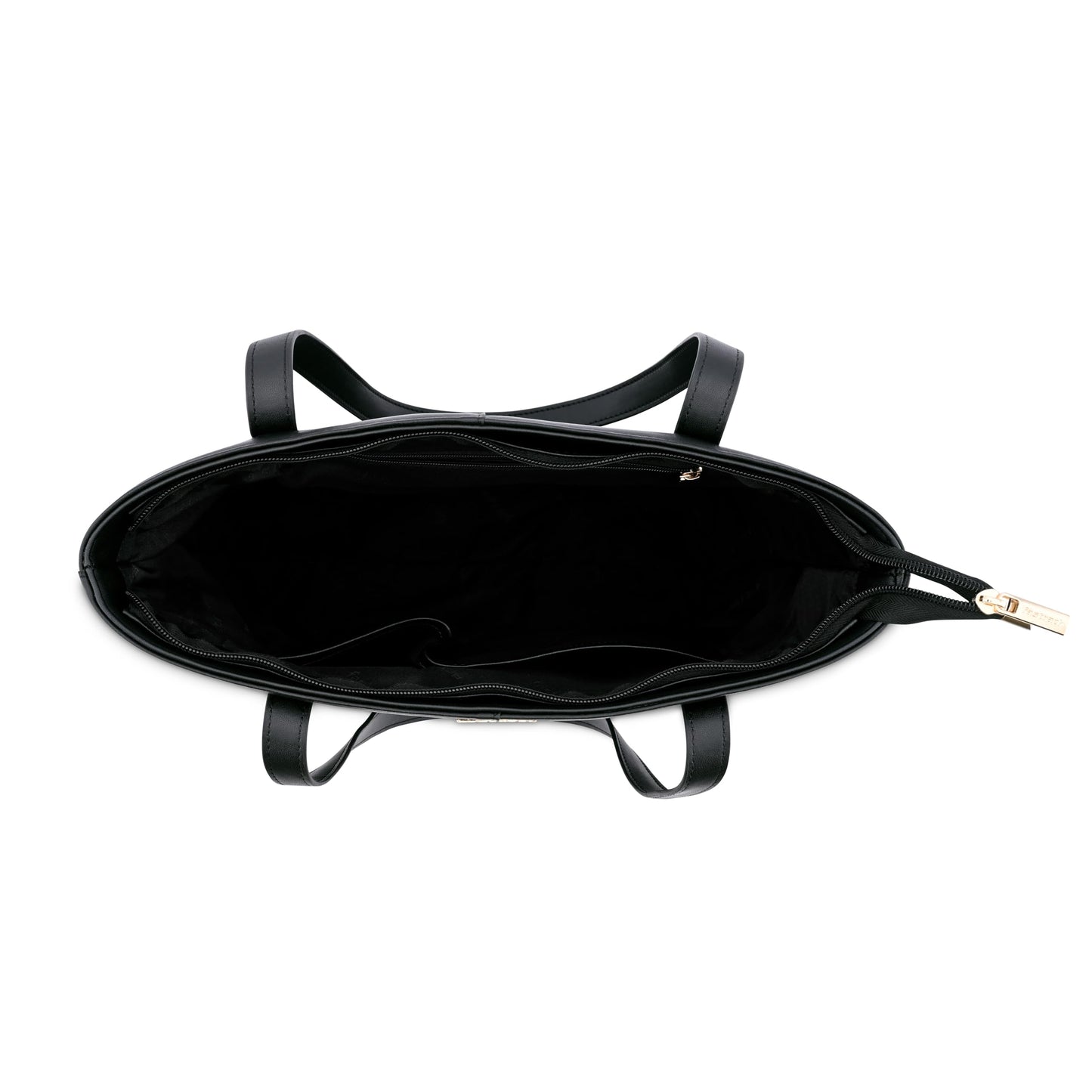 Fastrack Urban Chic Tote | Faux-Leather Women's Handbags | Tote For Casual Carry,black