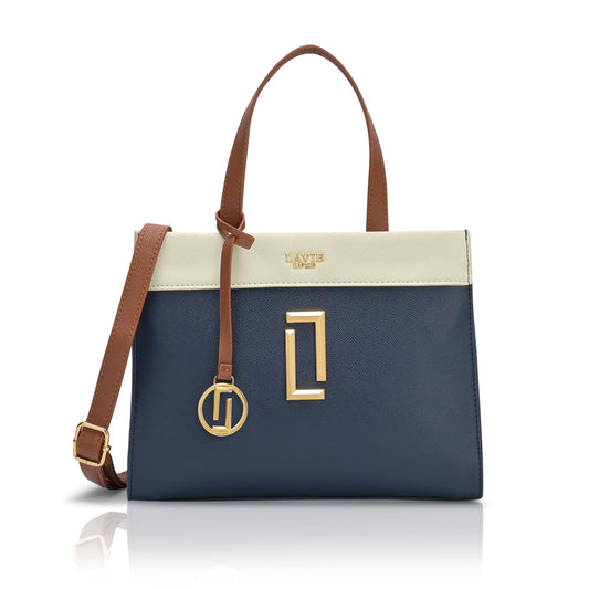 Lavie Luxe Women's Gehry Medium Solid Satchel Handbag for Women | Satchel Bag for Work | Ladies purse | Stylish Shoulder Bag | Ladies Gift