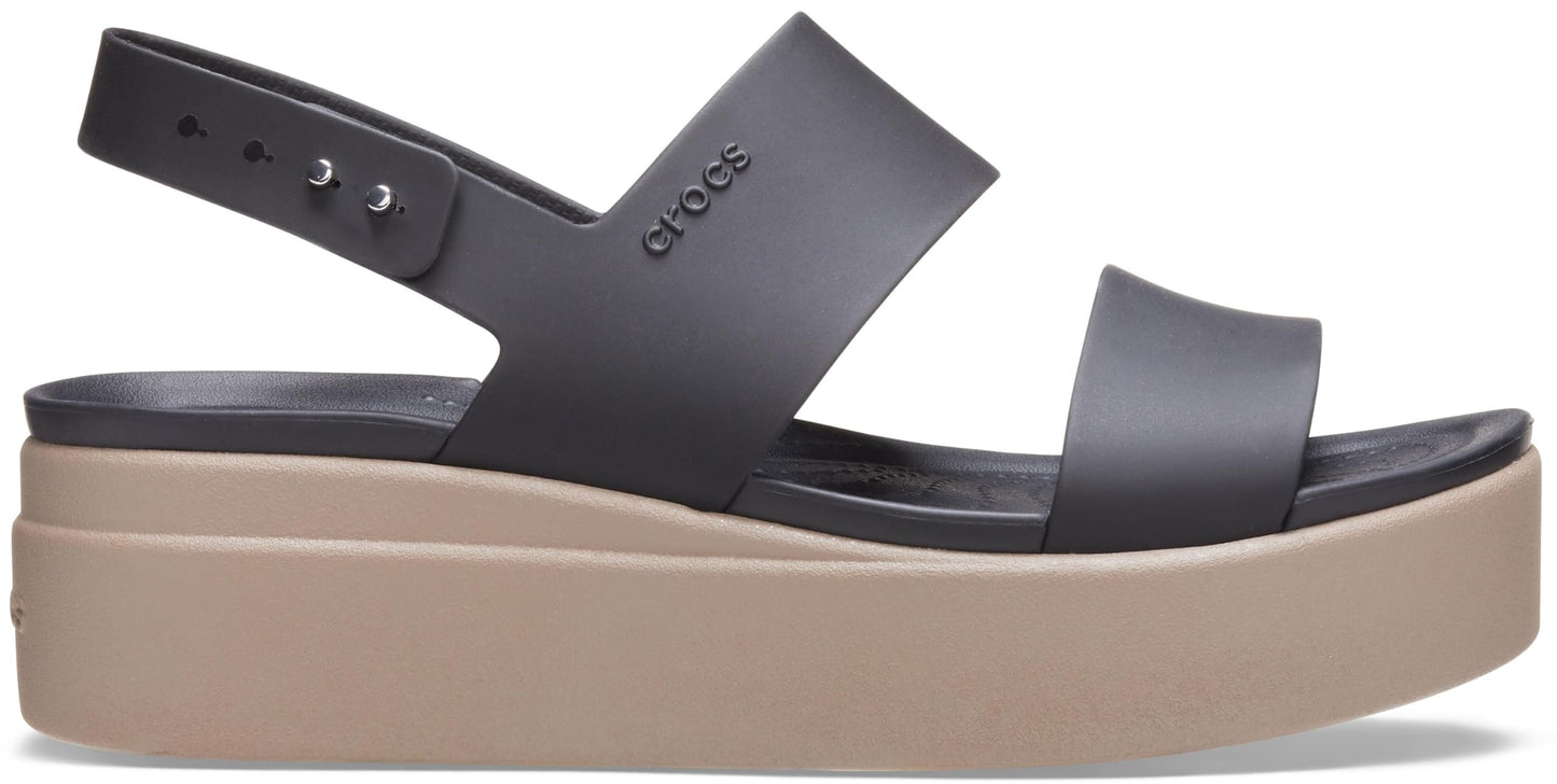 crocs Women's Black/Mushroom Fashion Sandals - 4 UK (36.5 EU) (6 US) (206453-07H)-W6