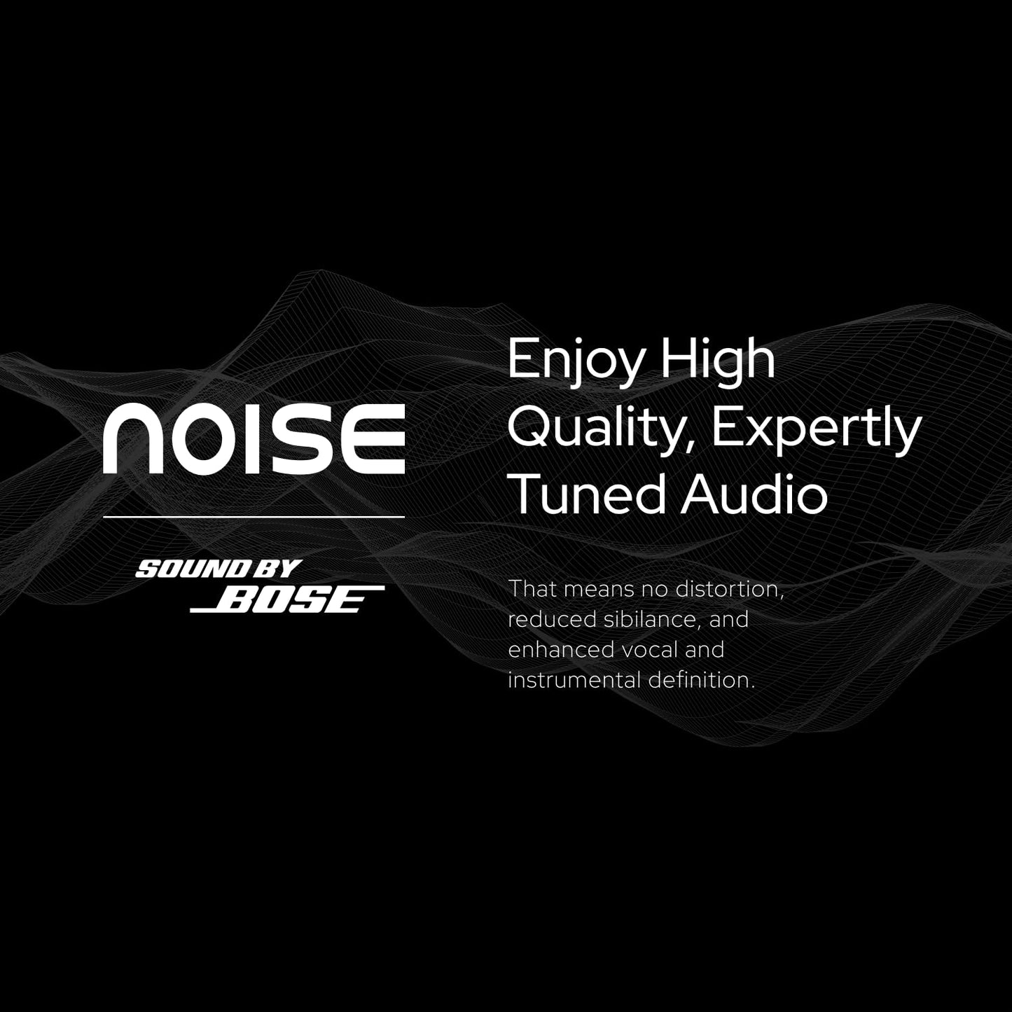 Noise Master Buds, Sound by Bose in-Ear Bluetooth Earbuds, Up to 49dB Adaptive ANC, LHDC 5.0, Immersive Spatial Audio, 44H Playtime with 6 mic ENC, Dual Pairing, IPX5 Ear Buds TWS (Titanium)