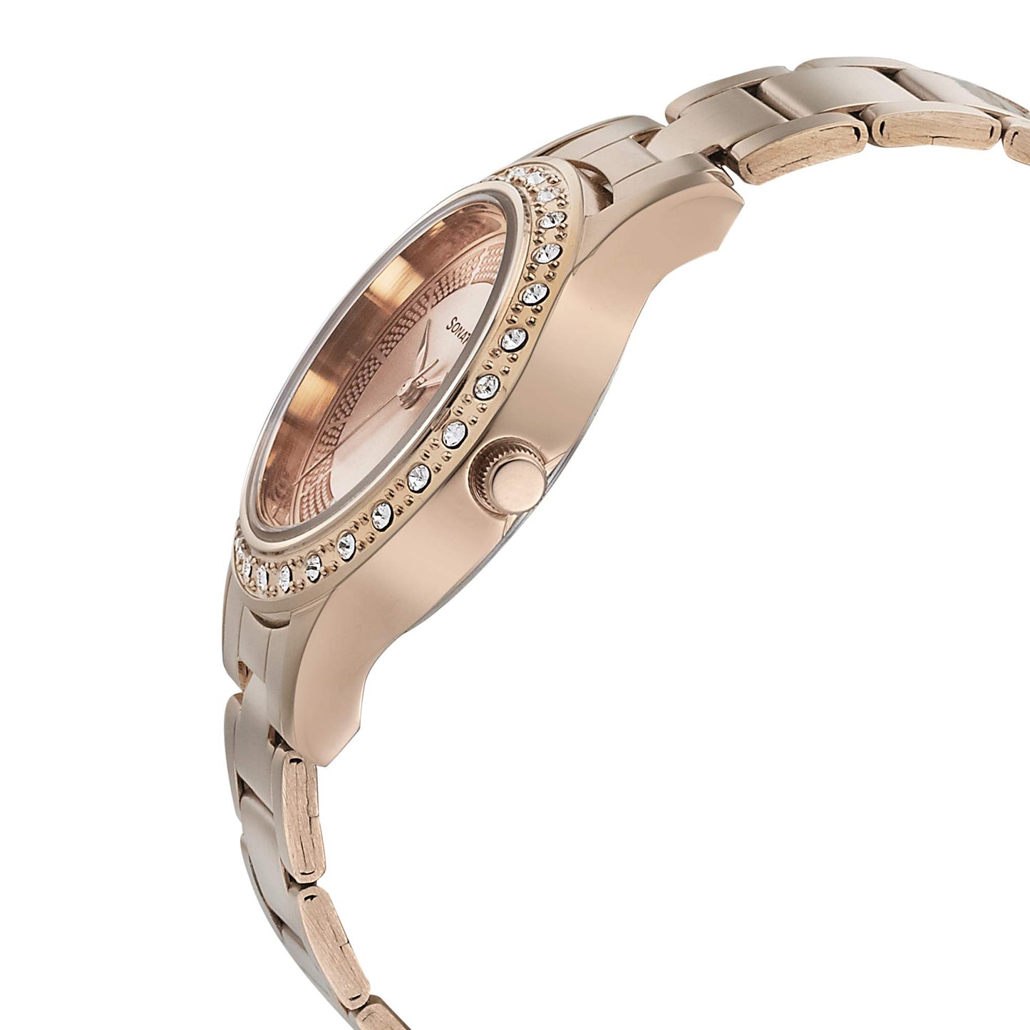Sonata Blush It Up Analog Rose Gold Dial Women's Watch-NN8123WM03/NP8123WM03