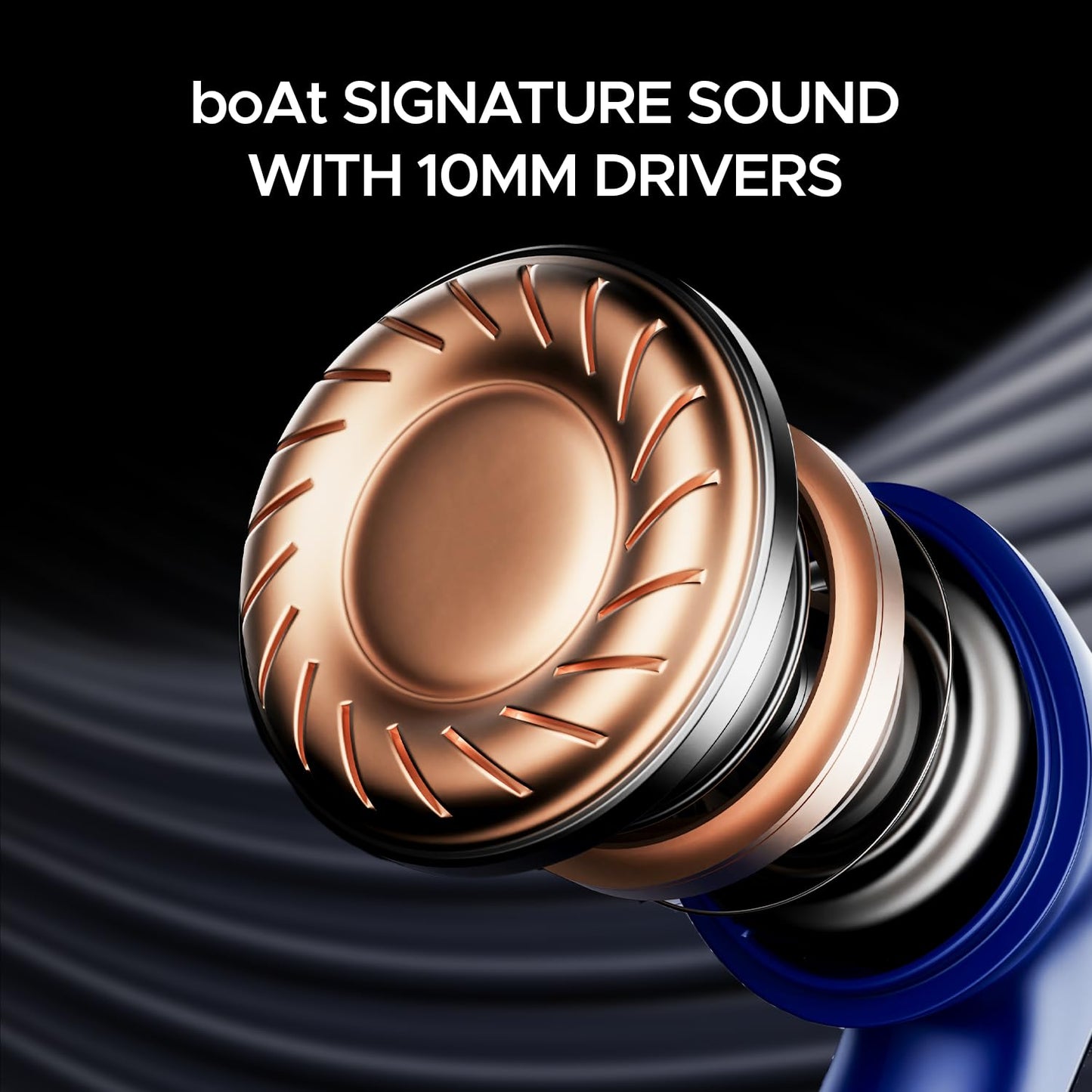 boAt Airdopes 121 Pro Plus, 100HRS Battery, 4Mics ENx, 50ms Low Latency, Fast Charge, LED Display, IPX5, v5.3 Bluetooth in Ear Earbuds, TWS Ear Buds Wireless Earphones with mic (Blue)