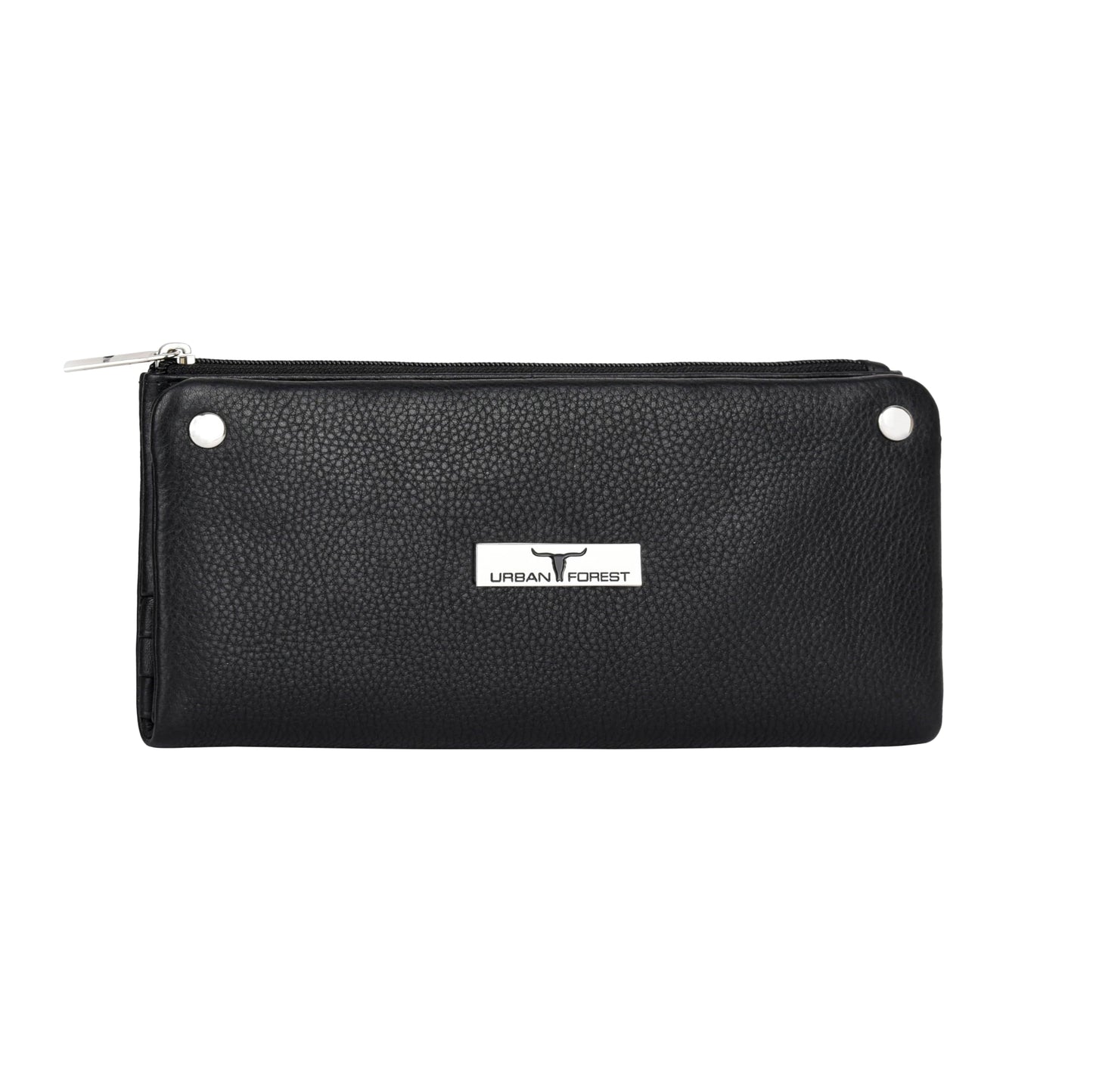URBAN FOREST Fiona Black Leather Wallet for Women