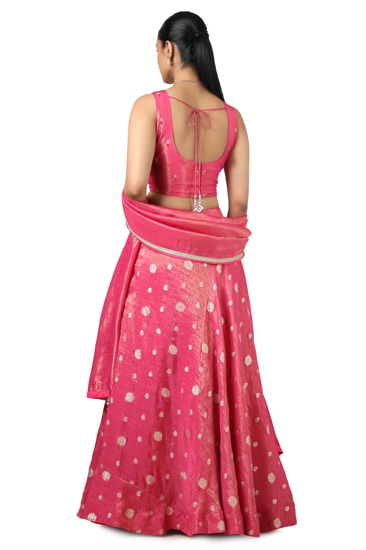 Soch Women's Pure Georgette Lehenga Choli (OWS5CD21620A_Fuchsia_XL)