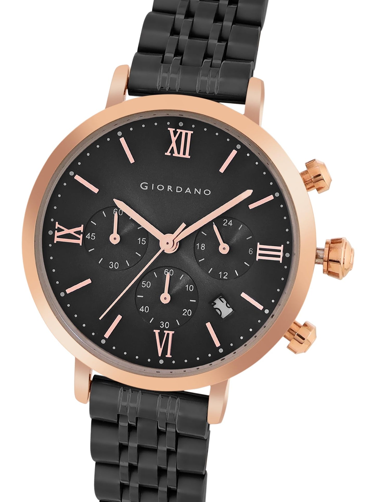 Giordano Analog Stylish Watch for Women Water Resistant Fashion Watch Round Shape with Multi-Functional Wrist Watch for Girls & Ladies to Compliment Your Look/Ideal Gift for Female - GZ-60072