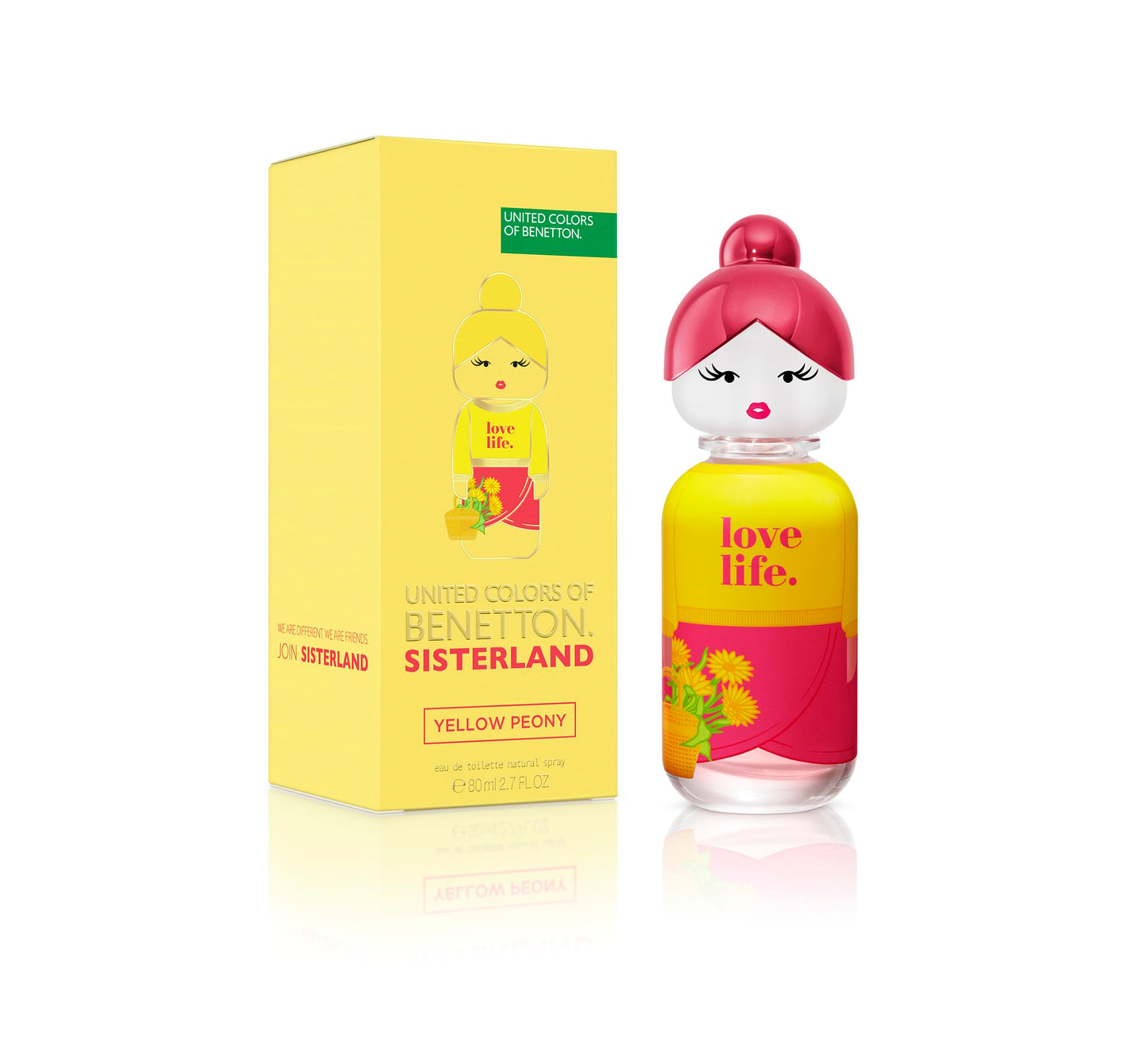 United Colors of Benetton Sisterland Yellow Peony Eau de Toilette - 80ml