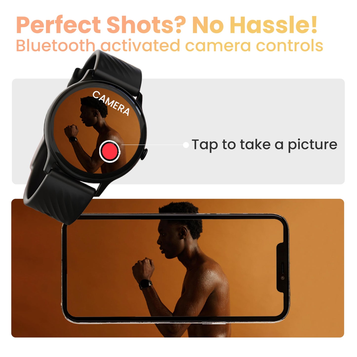 Boult Dire Smart Watch with 1.38'' 2.5D Curved HD Display, BT Calling, IP67, 500 Nits Brightness,250+ Watchfaces, 120+ Sports Mode, AI Voice Assistant, SpO2 Monitoring (Black Strap)