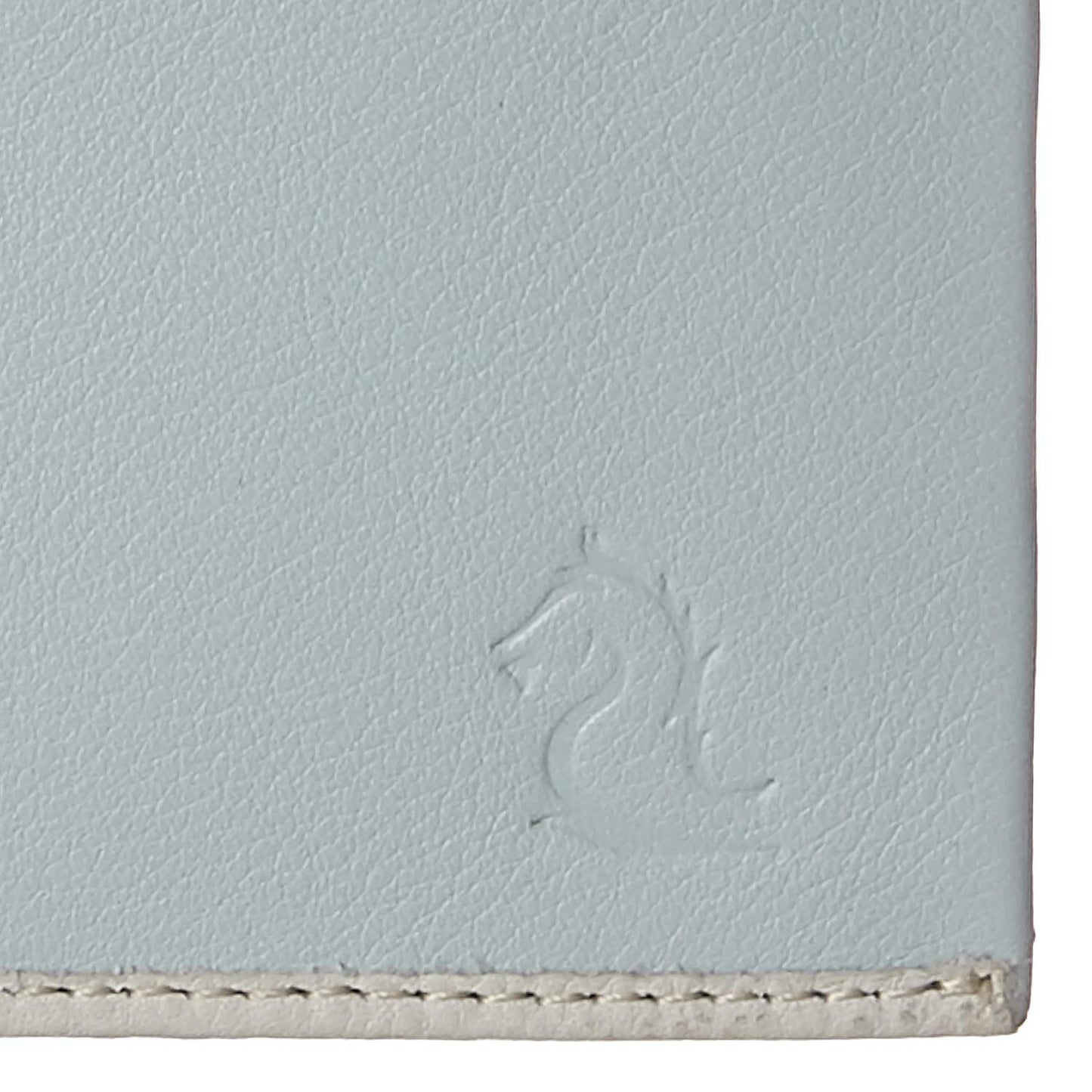 KARA Leather Torquiose Bifold Wallets for Men Contrast Stitch Men's Wallet with 8 Business Cards Slot