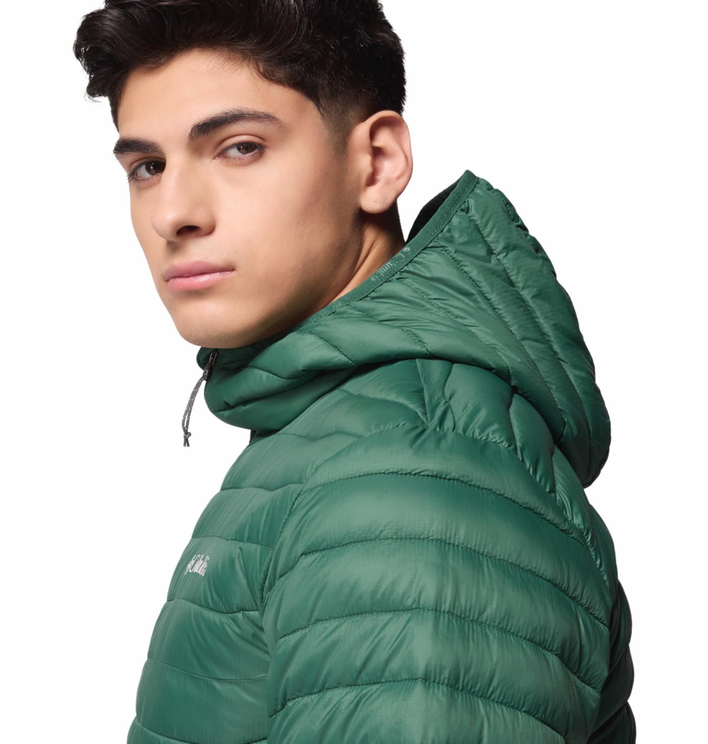 Columbia Men Green OmniShield Powder Pass Down Jacket, L