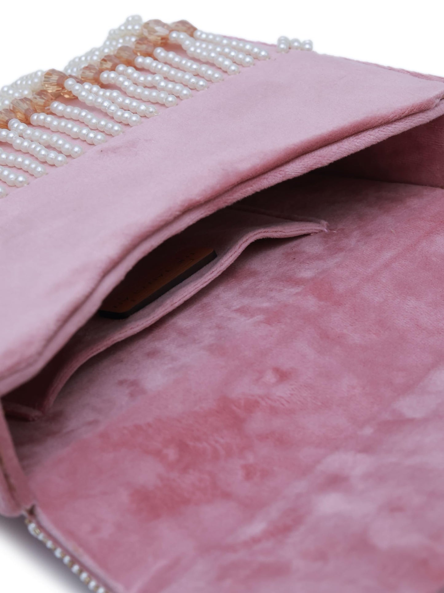 THE TAN CLAN Kiara Pink Flap Over Bag Clutches for women Purses Luxury Evening Handbags for ladies with Handle