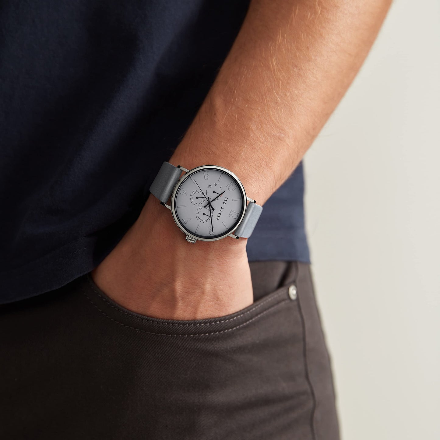 Ted Baker Analog Gray Dial Men's Watch-BKPPGS3029I