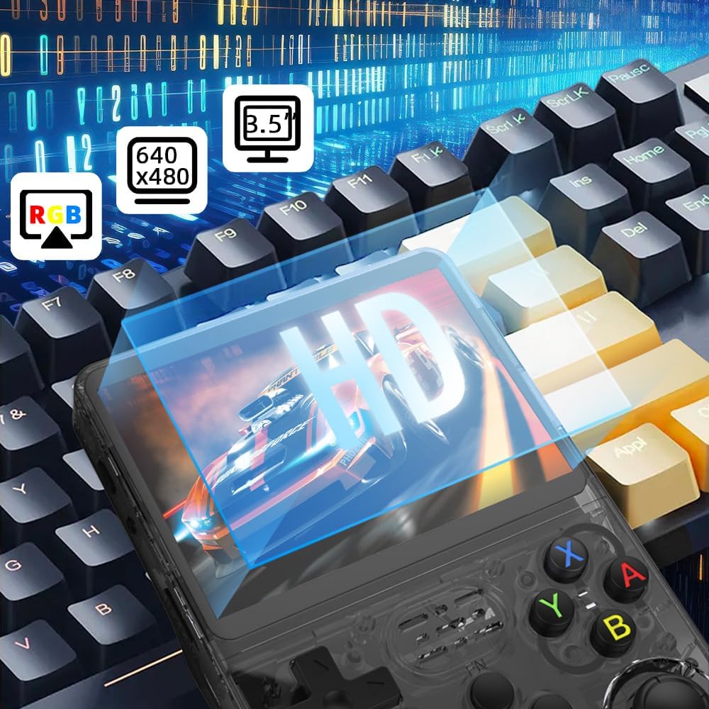 New World R36S Handheld Game Console 3.5 inch Retro Handheld Video Games Consoles Built-in Rechargeable Battery Portable Style Preinstalled Hand Held Game Consoles System