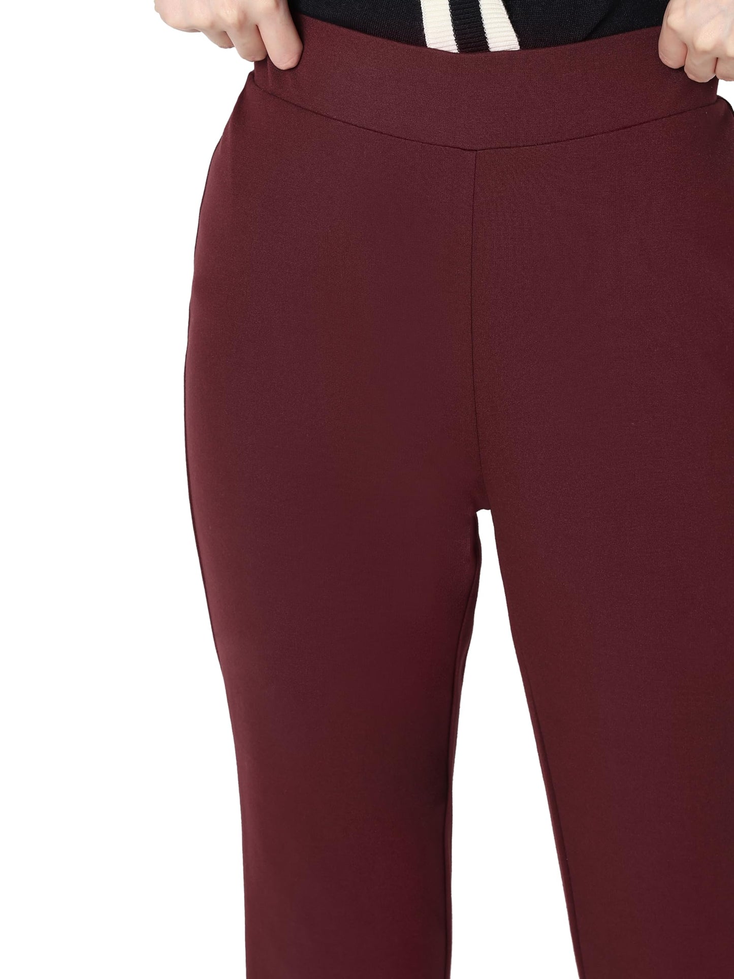 VERO MODA Women's Bootcut Pants (10309811- Winetasting