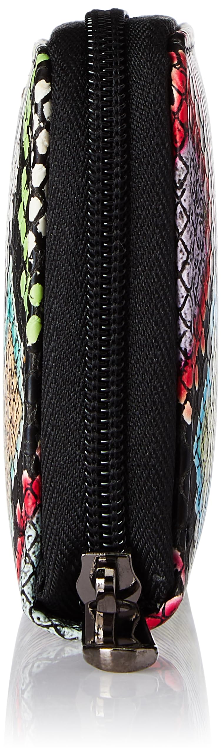 Caprese Hilda Women’s Zip Around Wallet, Small | Snake Print Faux Leather Wallet with Zip Closure | Single Compartment & Card Slots | Elegant Design for Casual & Special Occasions (Multicolor)