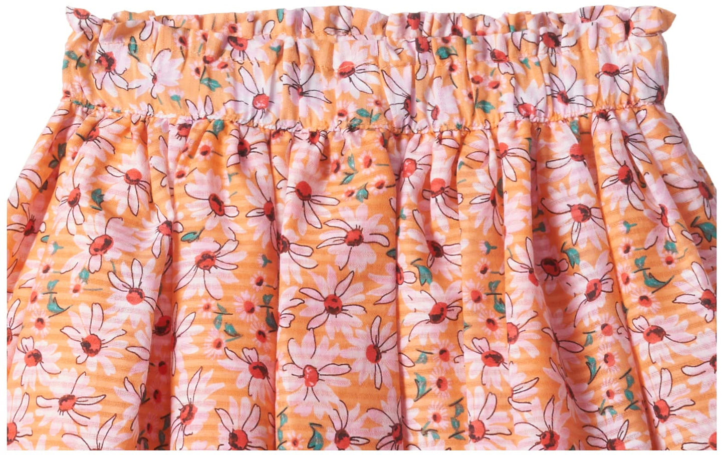max Cotton Western Skirt Orange