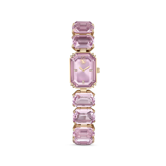 Swarovski Millenia Watch, Octagon Cut Bracelet, Pink, Rose Gold-Tone Finish