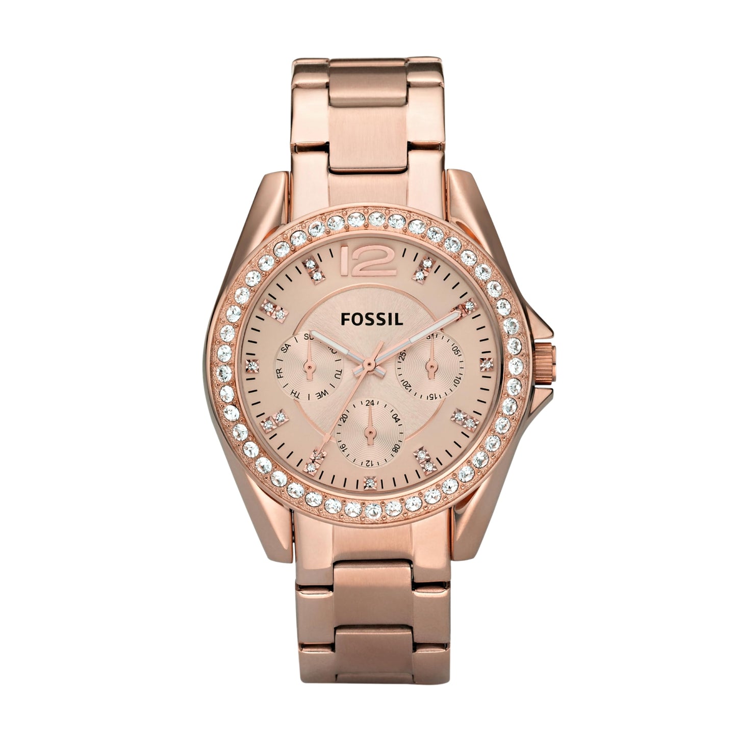 Fossil Riley Analog Rose Gold Dial Women's Watch - ES2811