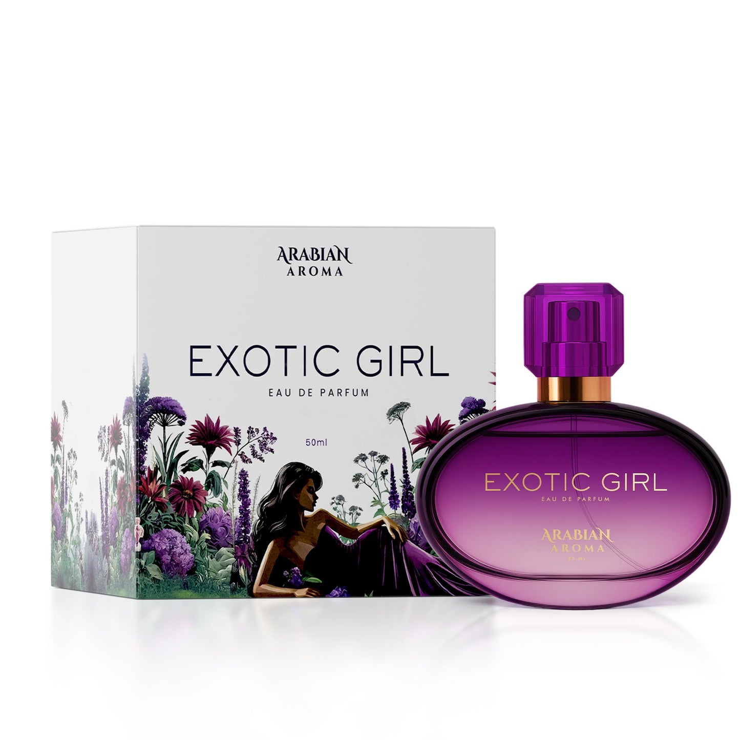 Arabian Aroma Exotic Girl Perfume Eau de Parfum - Long Lasting Perfume for Women – Womens Perfumes Long Lasting – 50ml