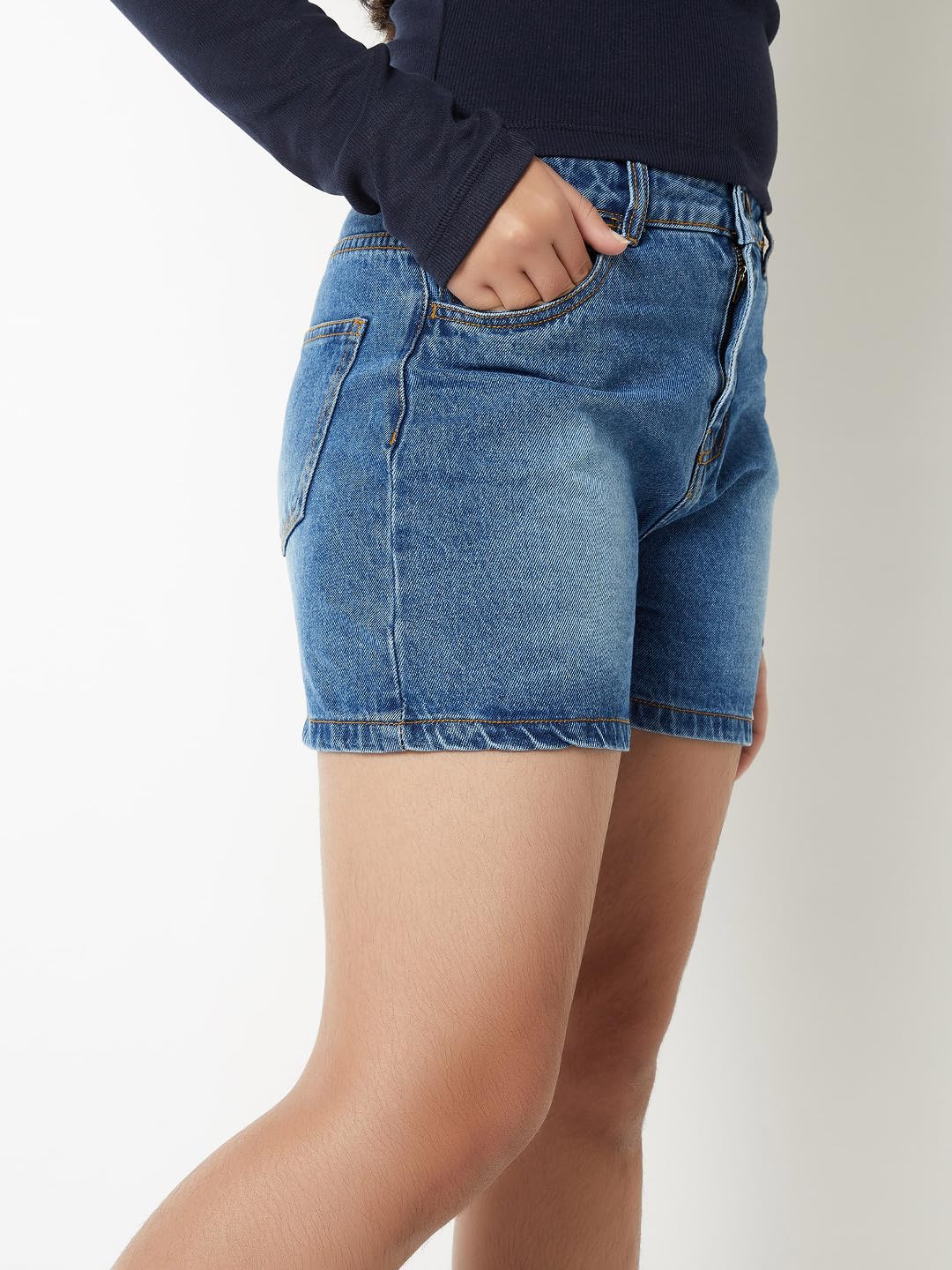 Max Girl's Bermuda Shorts (P25ESHT50_Light Blue