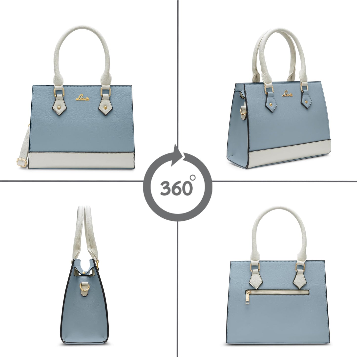 Lavie Women's Pastel Natalie Satchel Bag | Satchel Handbag for Work | Ladies purse | Stylish Shoulder Bag | Gift for Women