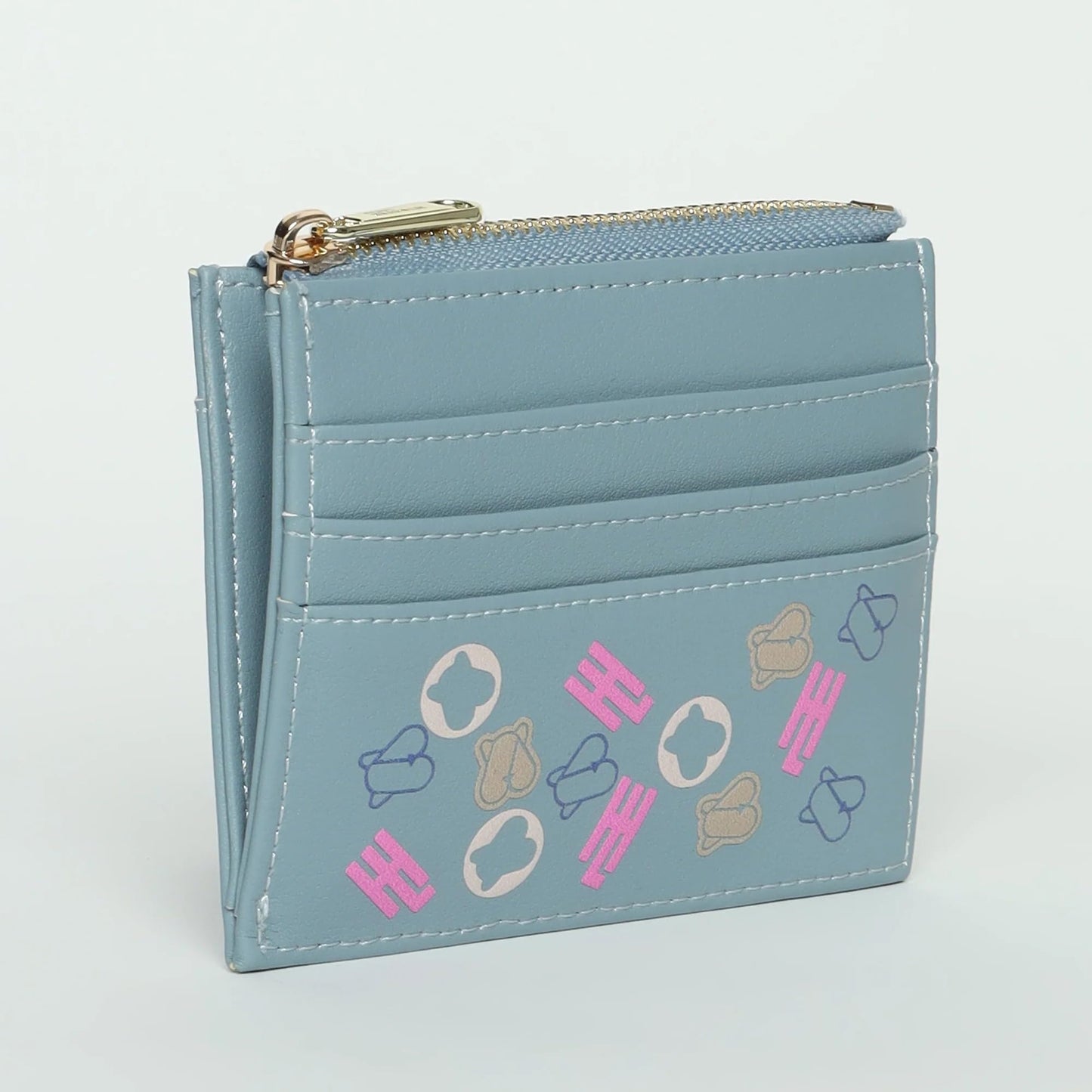 Hamster London Millionaire Mayfair Cardholder with Zip - Blue