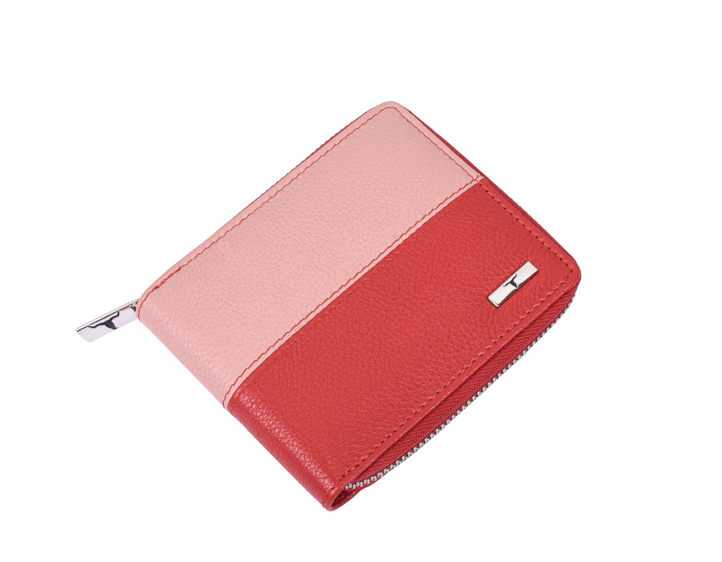 URBAN FOREST Ella Red/Pink Leather Wallet for Women
