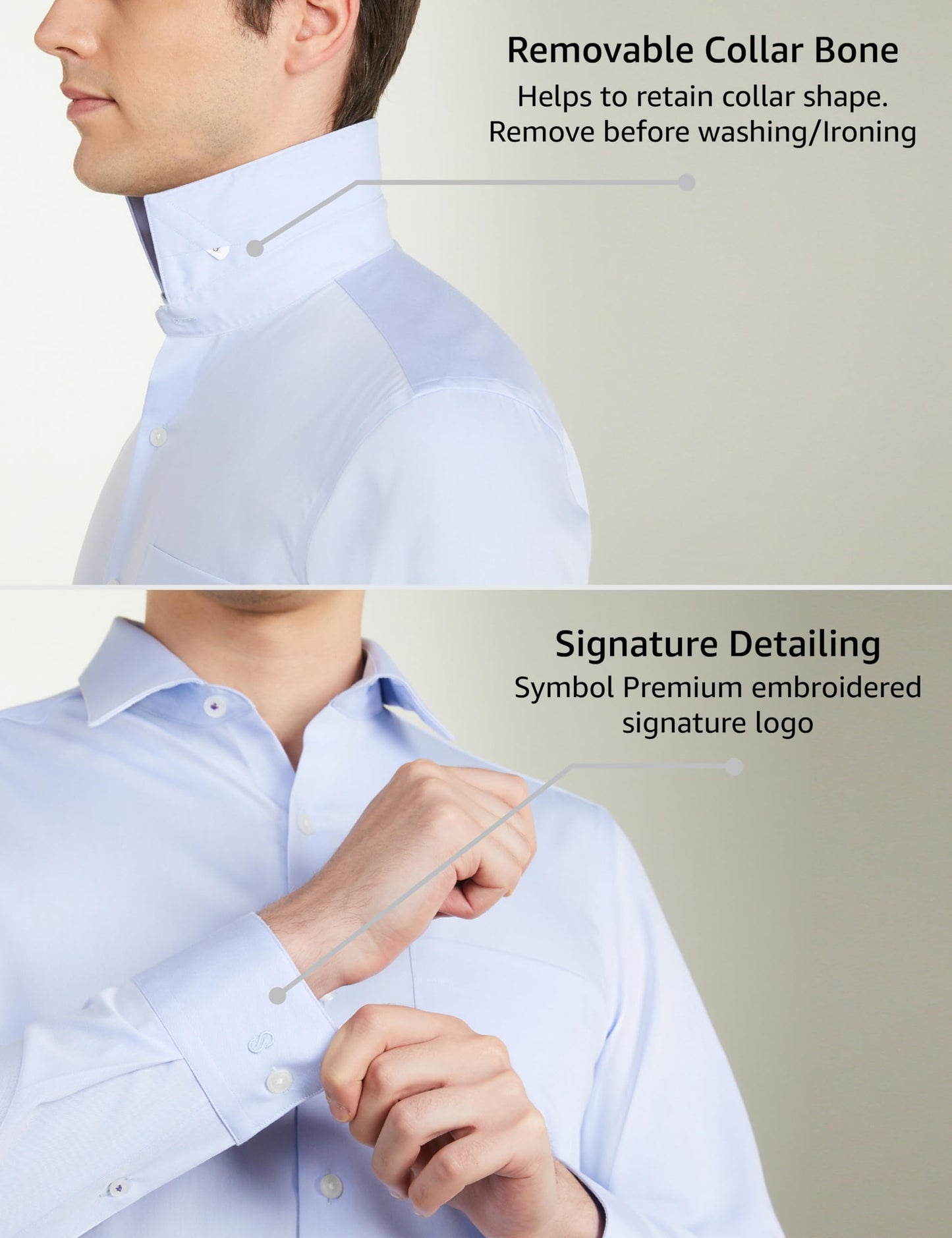 Symbol Premium Men's Cotton Non-Iron Formal Shirt (Regular Fit | Solid) (SP-S24-M-FS-02_Blue_42)