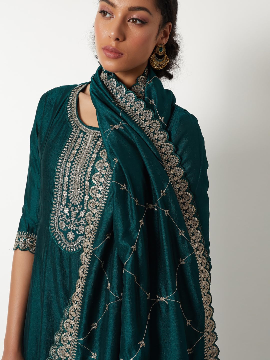 Max Women's Polyester Kurta Set