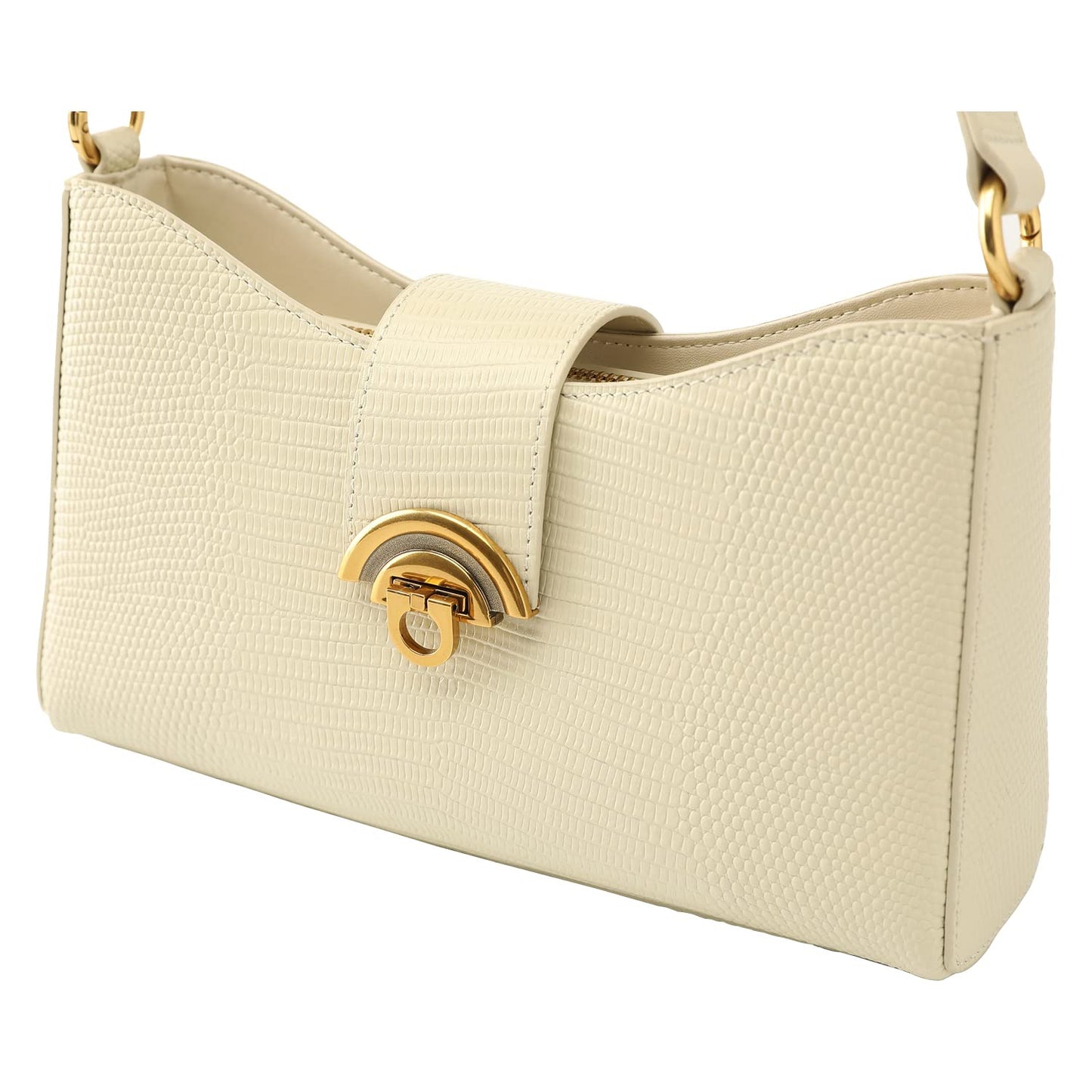 C.Paravano Large Capacity Tote Handbag | Full Grain Leather Tote Bag | Hobo Bag | Women's Top Handle Tote | Travel Work Tote, Style-e-creme White, One Size