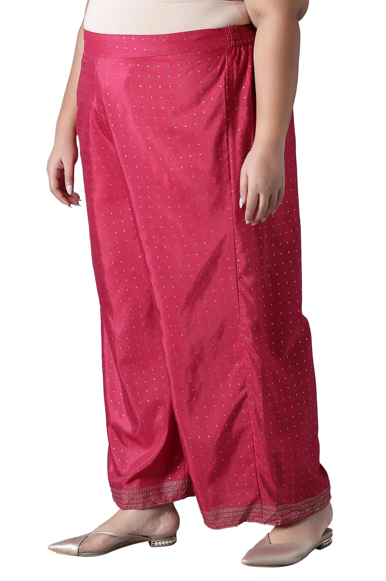W Shantung Strechable Parallel Pants for Women | Shantung Parallel Pants for Women | Trousers for Women | W for Woman