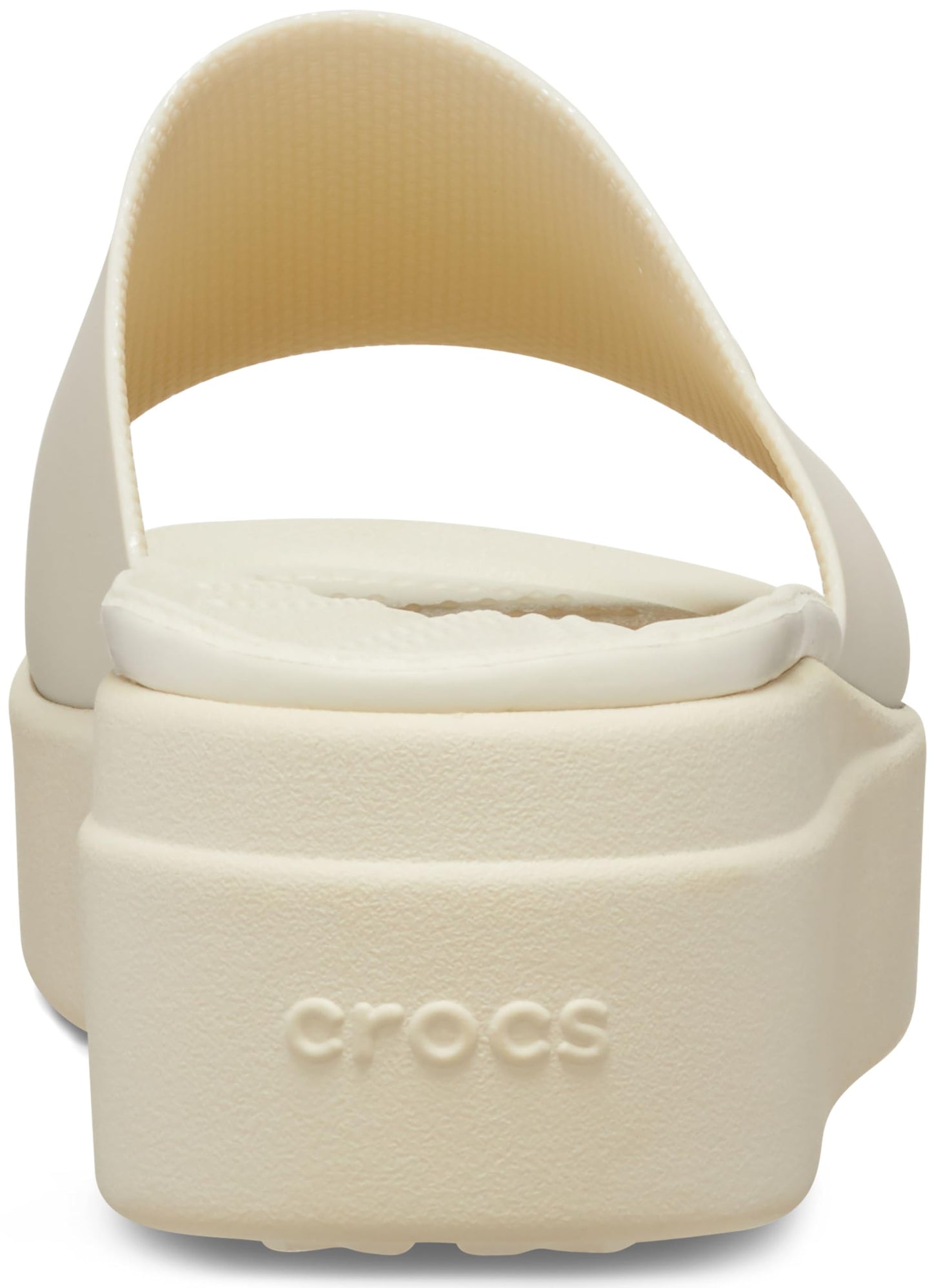 Crocs Women's Brooklyn Platform Slide Sandal, Bone, 8