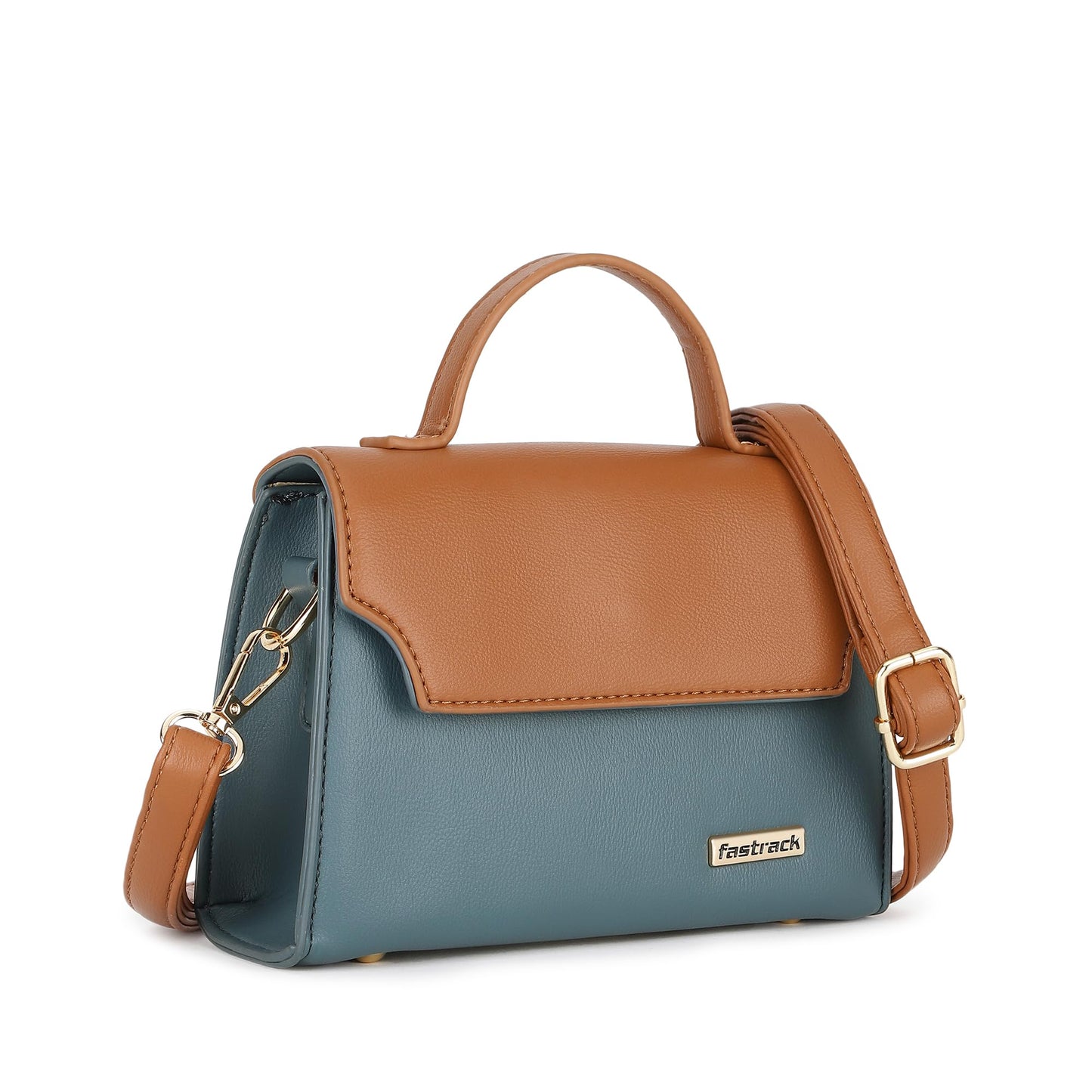 Fastrack Solid Satchel For Girls, Ladies And Women| Stylish And Trendy Satchel Bag For Girls, Ladies And Women | Made Up Of Premium Semi-Pu Leather Material, Multicolor