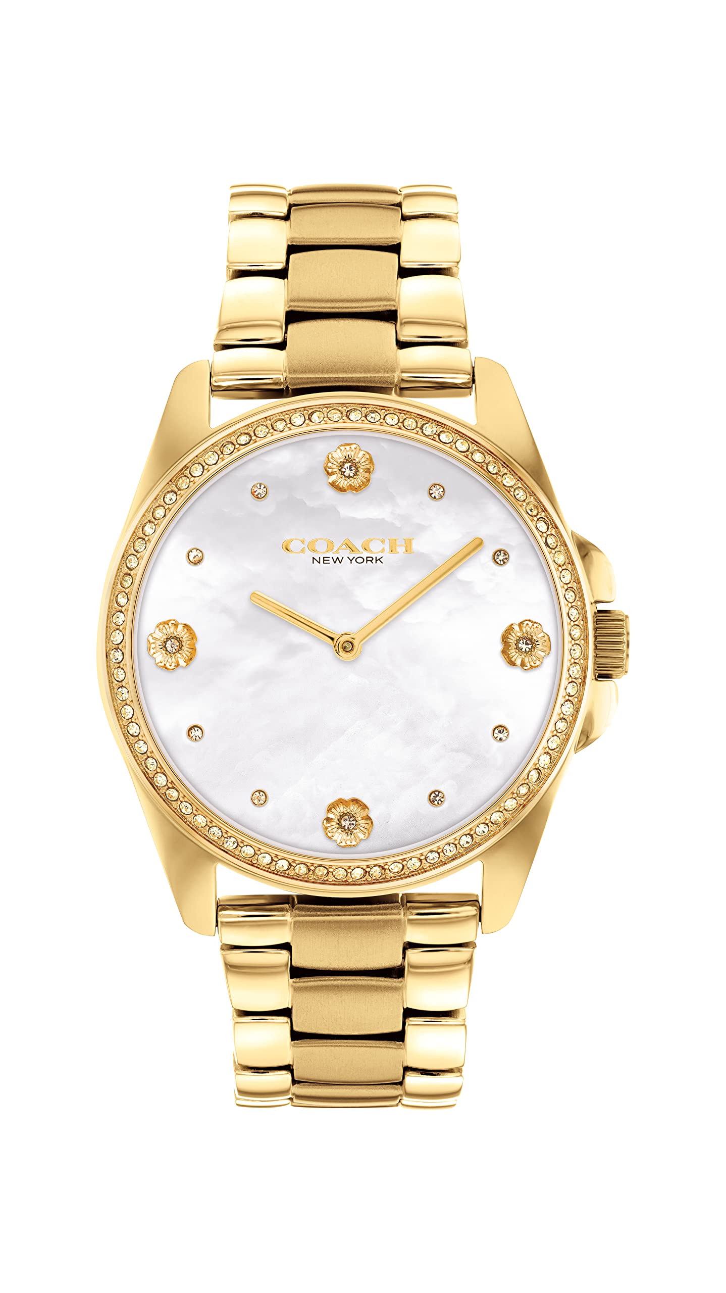 Coach GREYSON Women's Watch, Analog, Gold / White, GREYSON