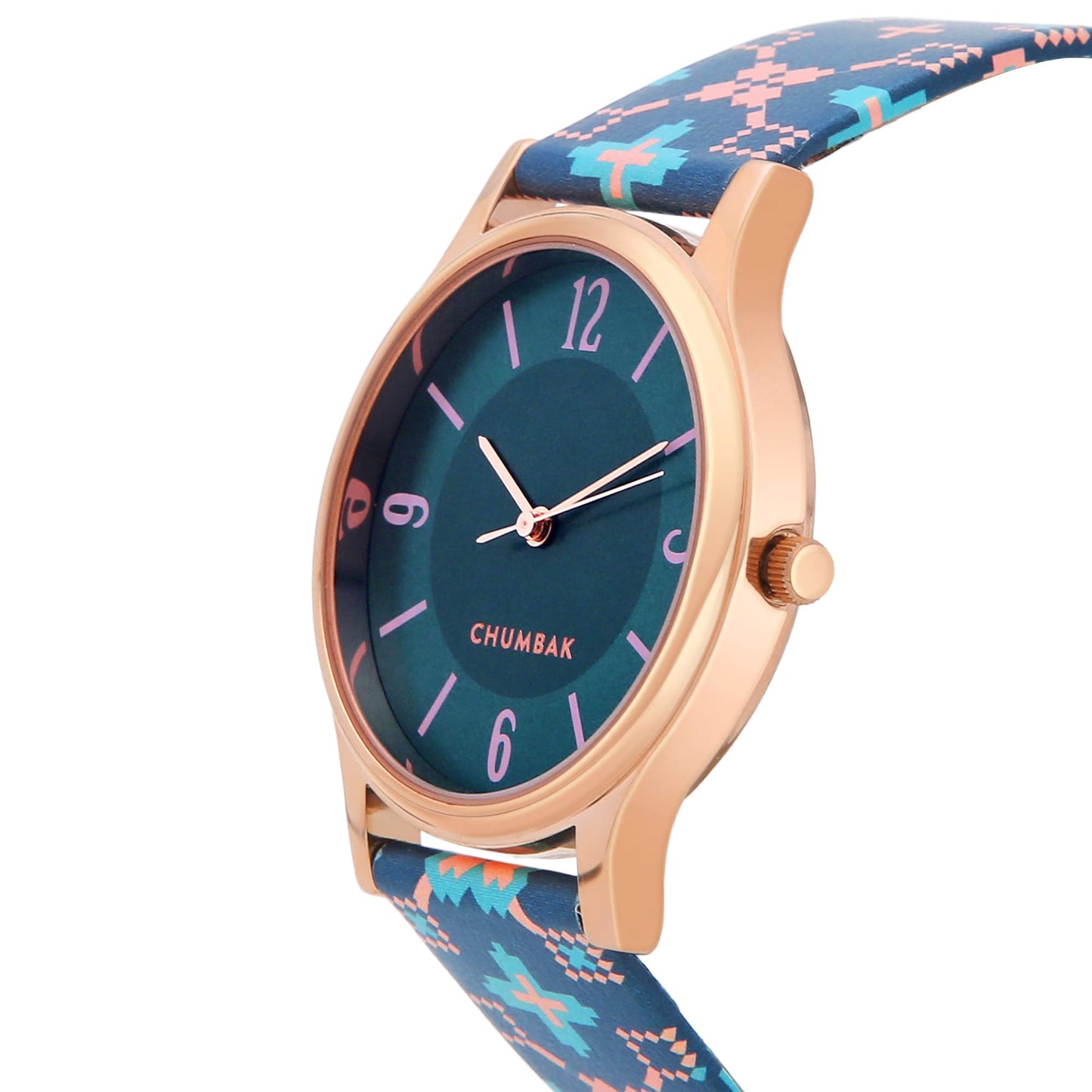 TEAL BY CHUMBAK Round Dial Analog Hand Watch for Women, Gifts for Women/Girls/Ladies, Stylish Fashion Watch for Casual/Work