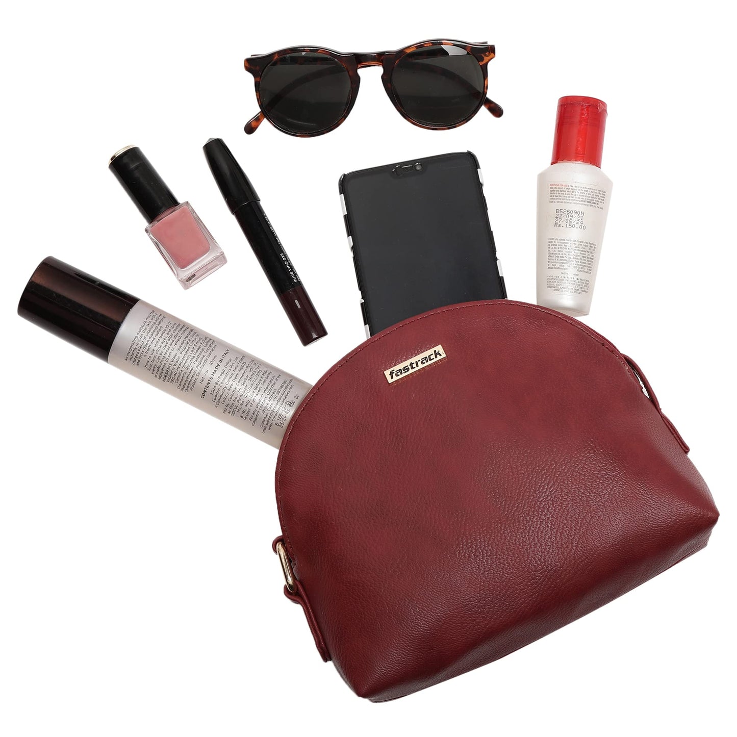 Fastrack Textured Women Sling Bag for Women, Ladies & Girls | Made of Premium PU Material | Slings for Casual Carry