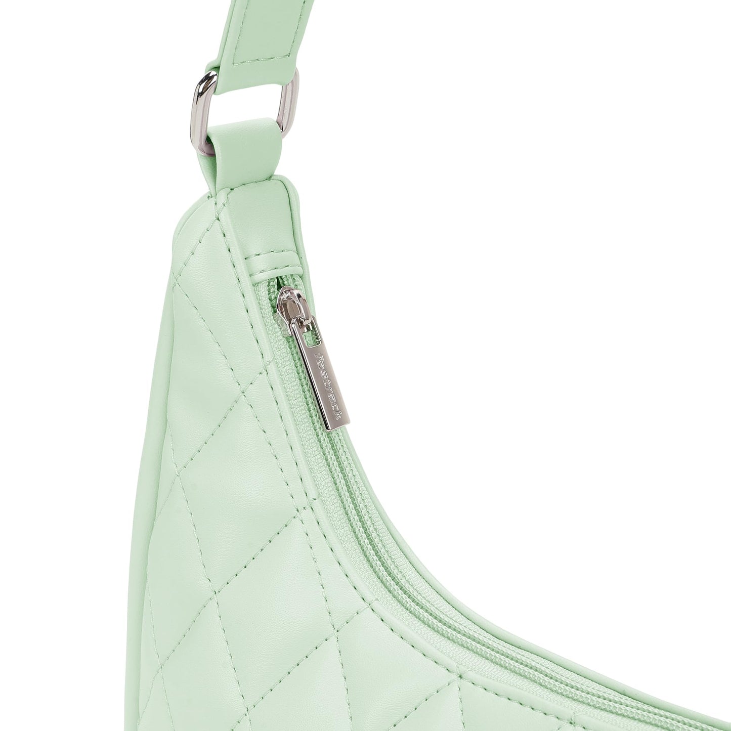 Fastrack Quilted Crush Shoulder Bag | Faux-Leather Women’s Bag | Zipper Closure with Silver Strap Accents & Utility Pockets | Gifts for Women