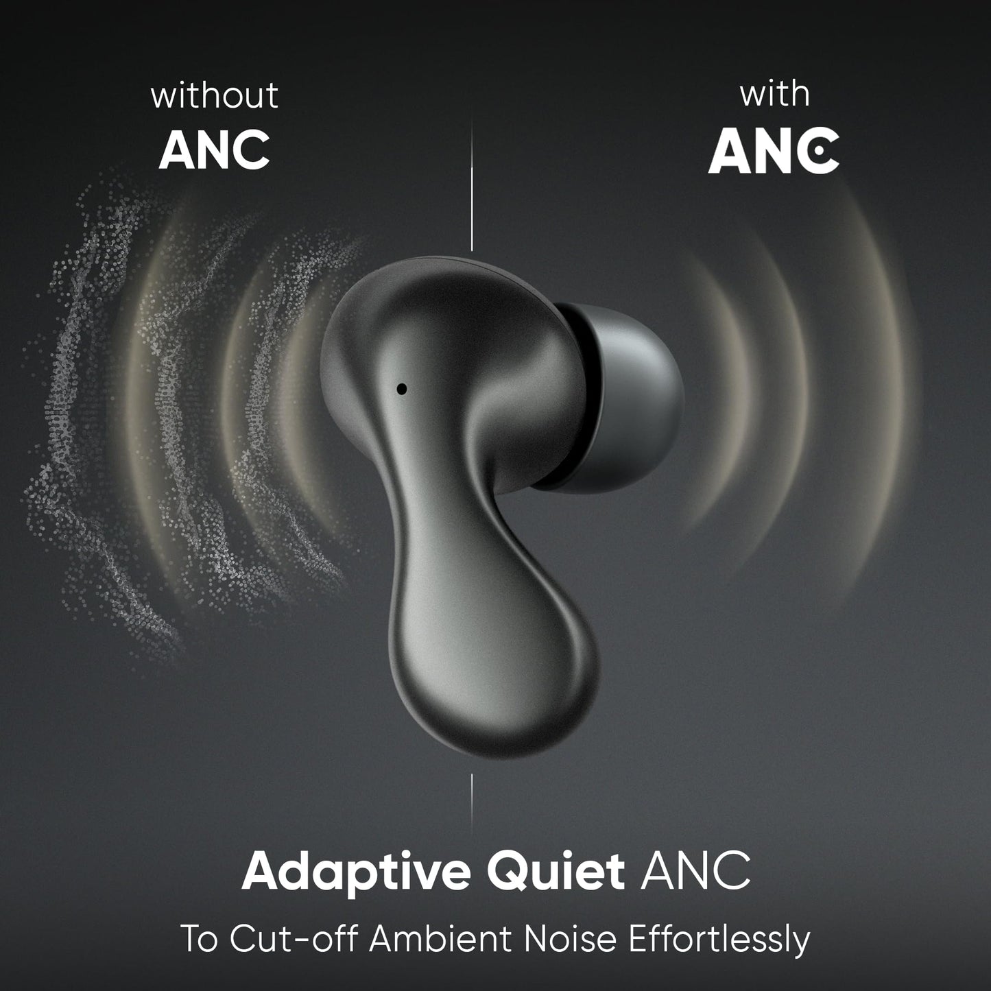 Mivi SuperPods Concerto [Flagship Launch] in Ear Ear Buds Wireless, Dolby Audio, ANC with 3D Soundstage, Hi-Res Audio with LDAC, 60H Playtime, BT v5.4, Bluetooth Earbuds